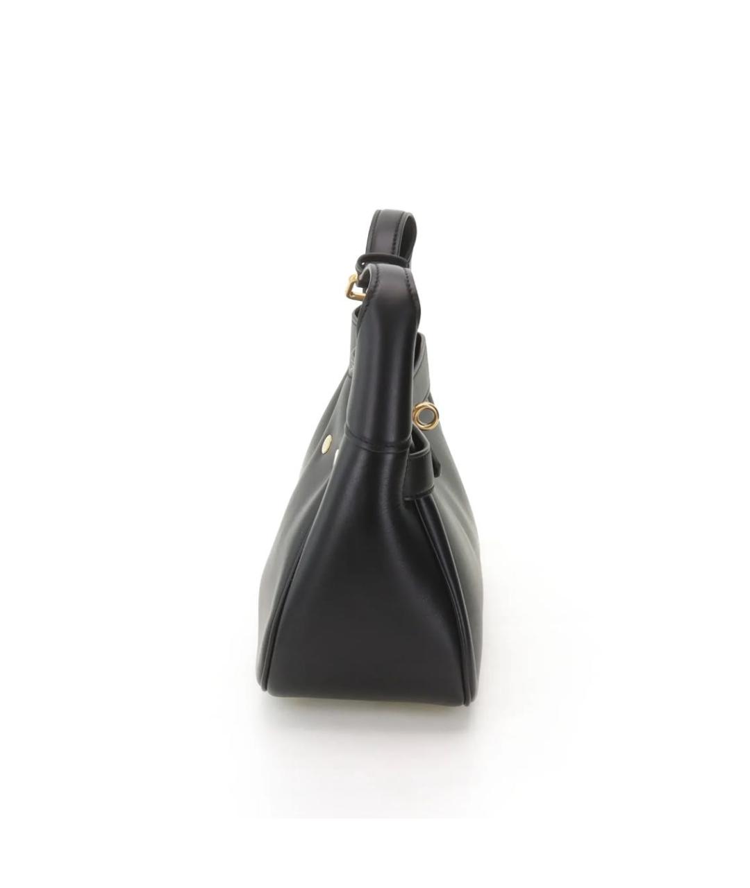 BALENCIAGA Черная кожаная сумка тоут, фото 7