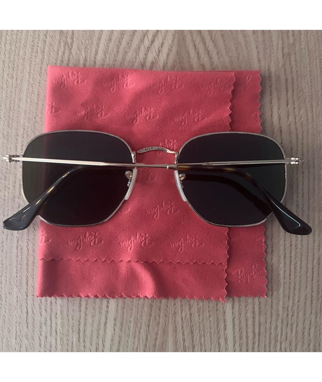RAY BAN Синие металлические солнцезащитные очки, фото 8