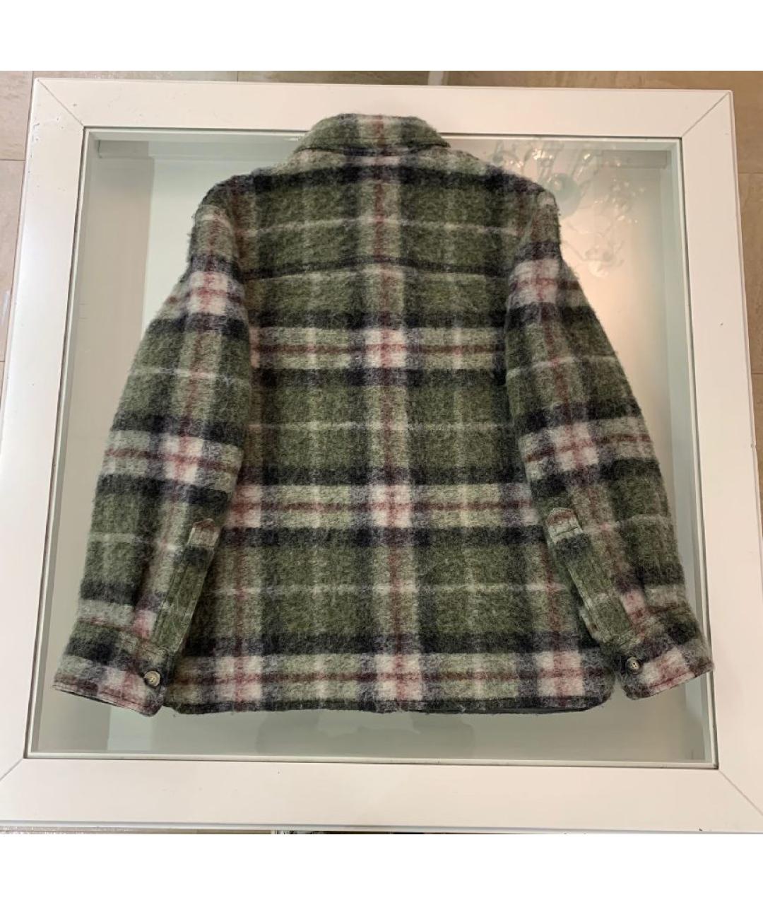 ISABEL MARANT ETOILE Хаки шерстяная куртка, фото 2