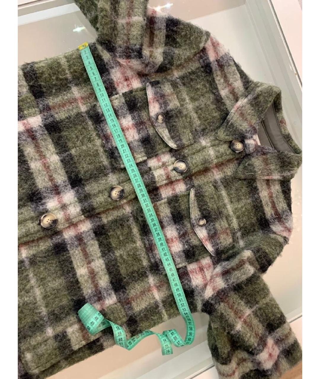 ISABEL MARANT ETOILE Хаки шерстяная куртка, фото 6