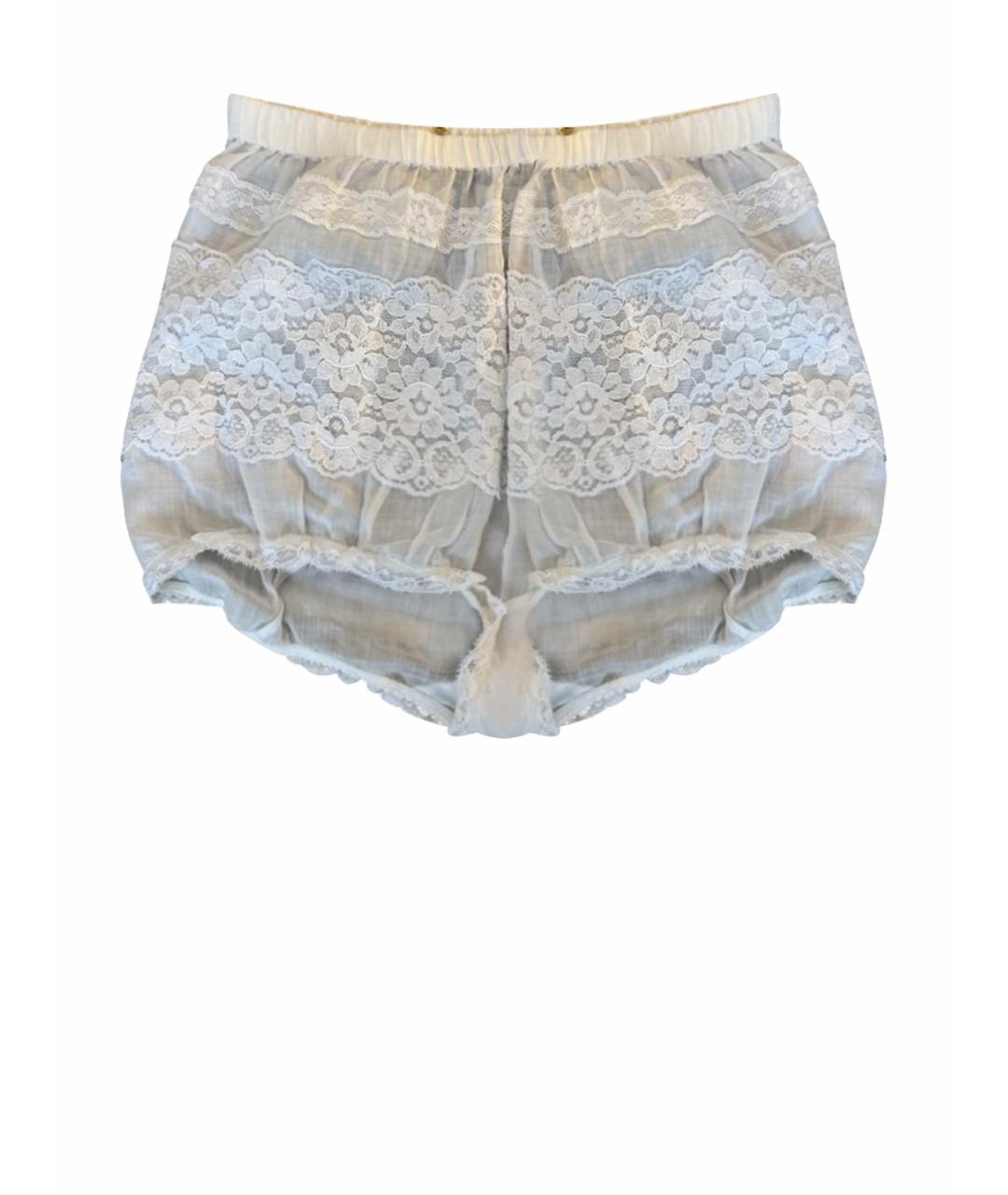 DOLCE&GABBANA Белые хлопковые шорты, фото 1