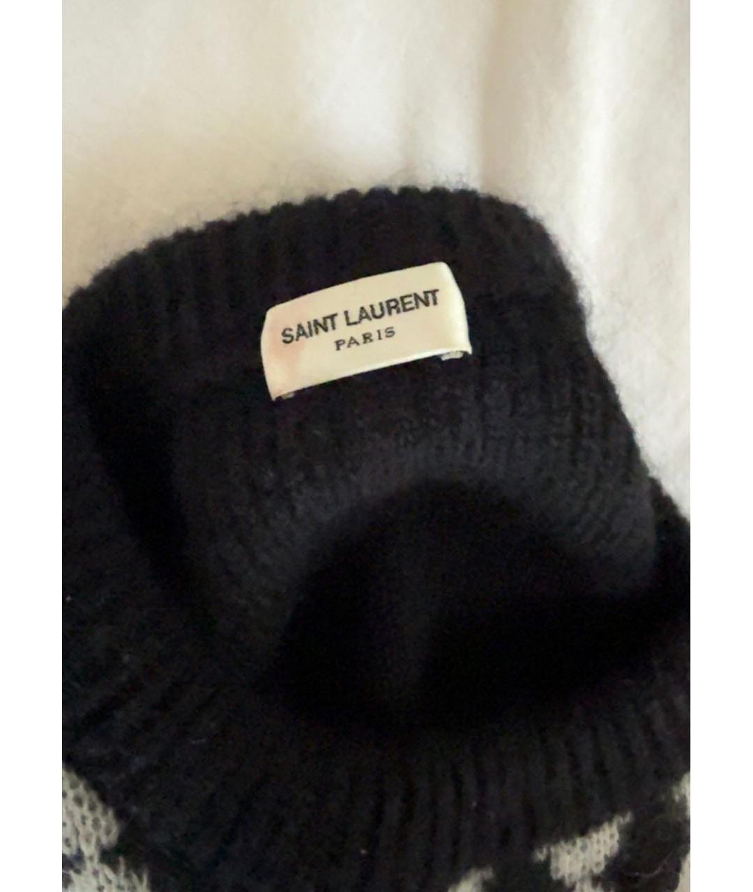 SAINT LAURENT Черный шерстяной джемпер / свитер, фото 3
