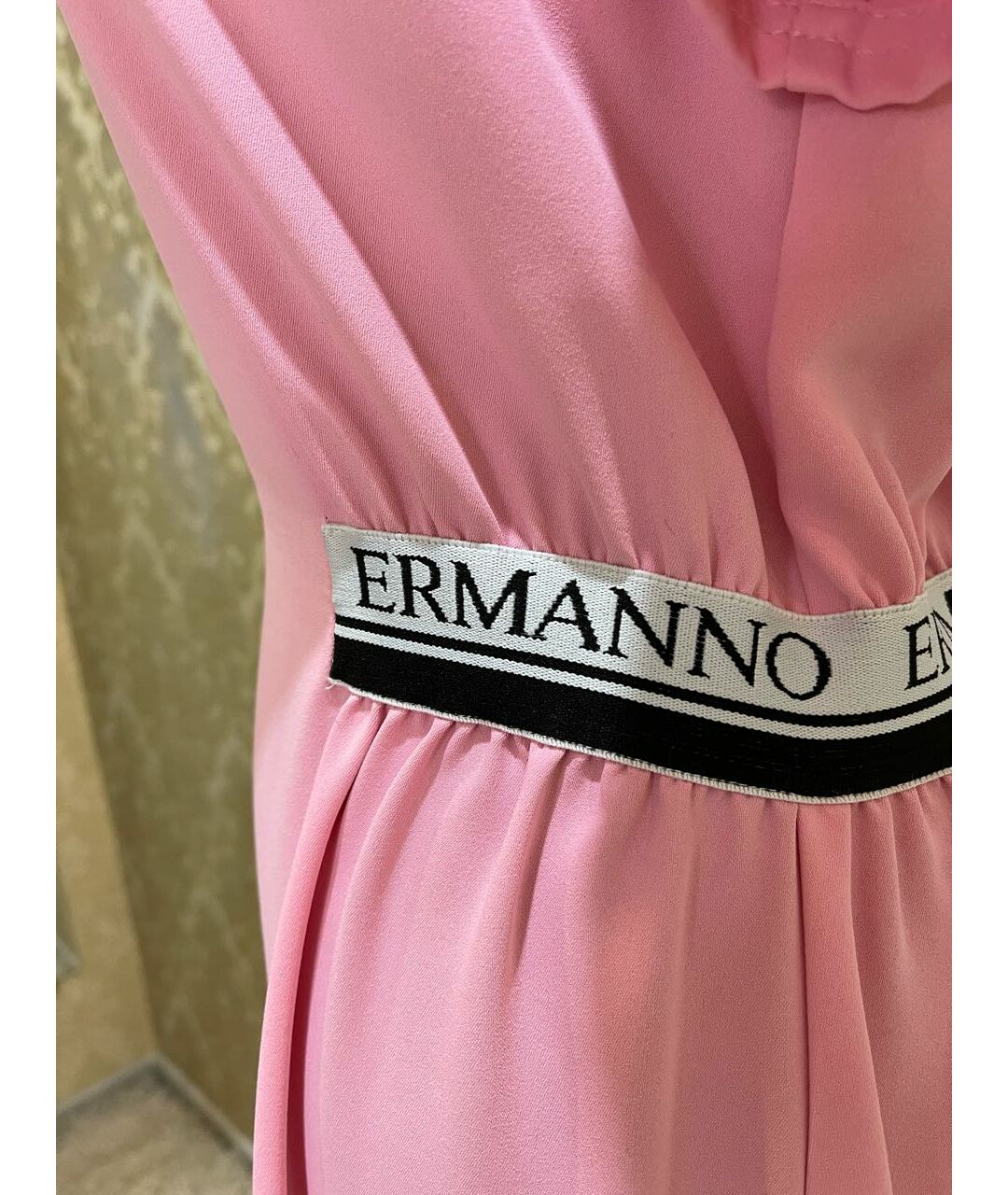 ERMANNO SCERVINO Розовое вискозное платье, фото 4