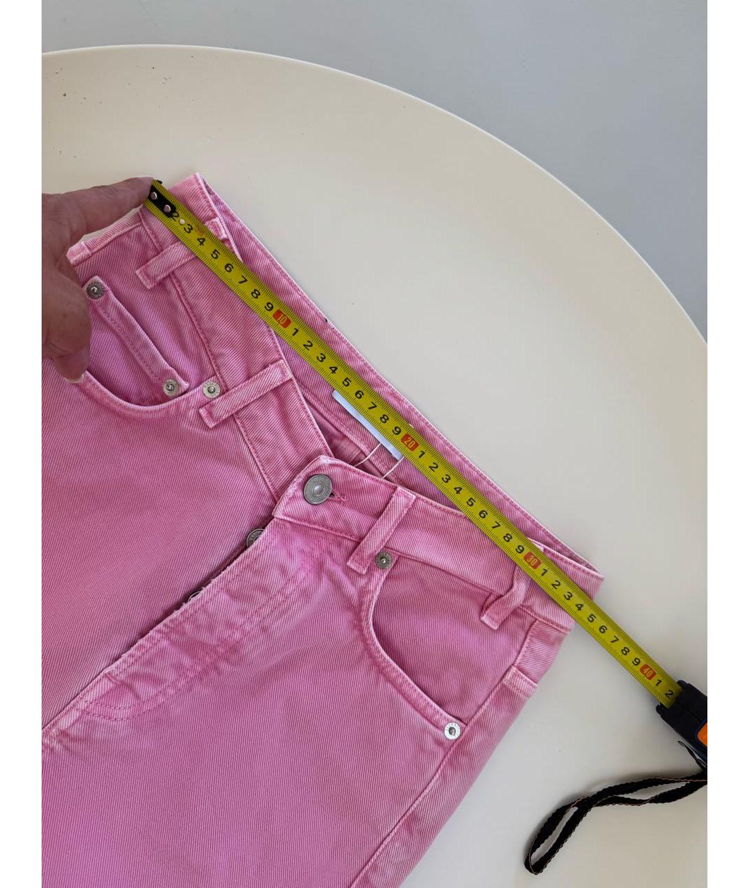 BALENCIAGA Розовая хлопковая юбка мини, фото 4