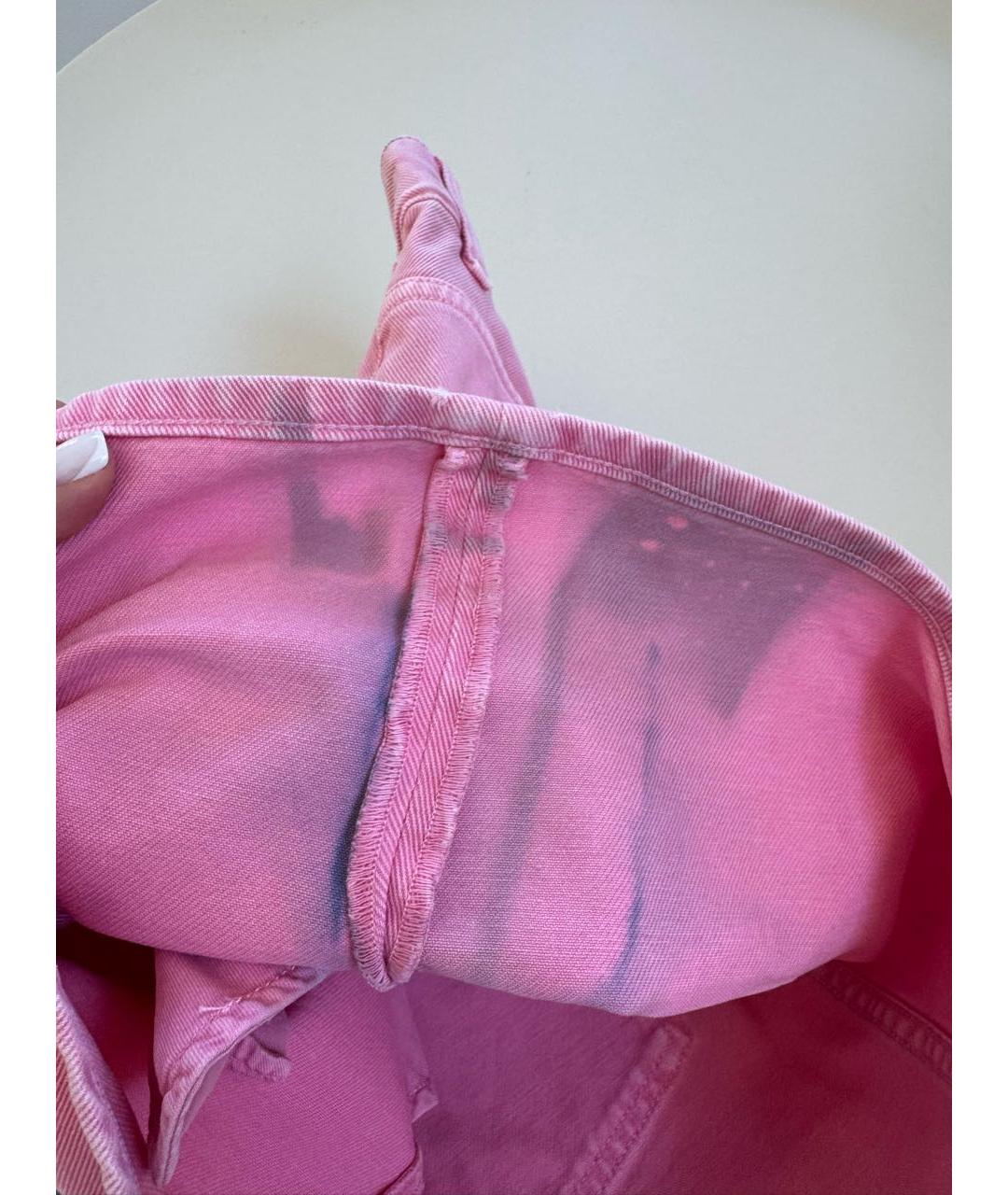 BALENCIAGA Розовая хлопковая юбка мини, фото 5