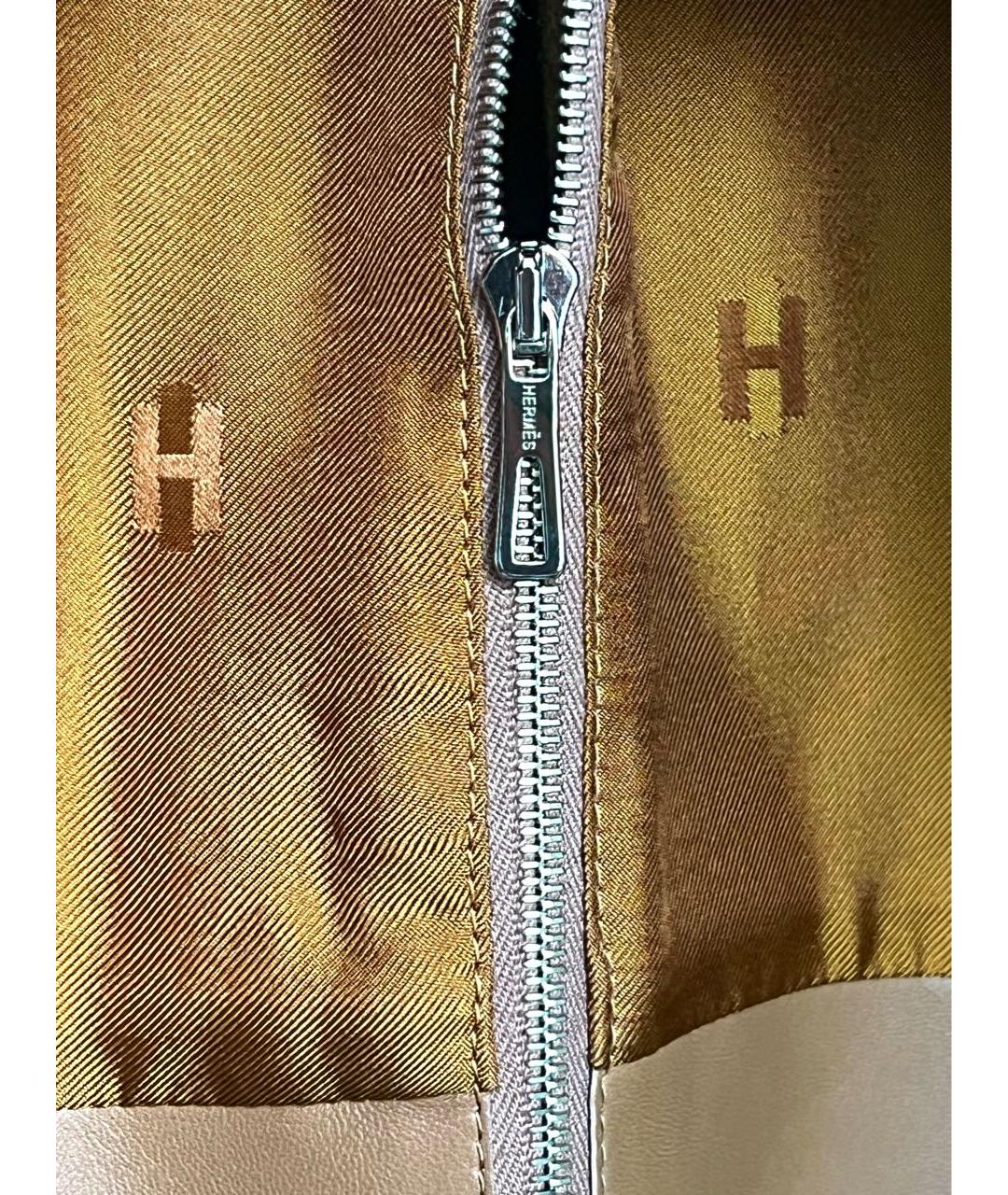 HERMES Коричневое кашемировое повседневное платье, фото 5