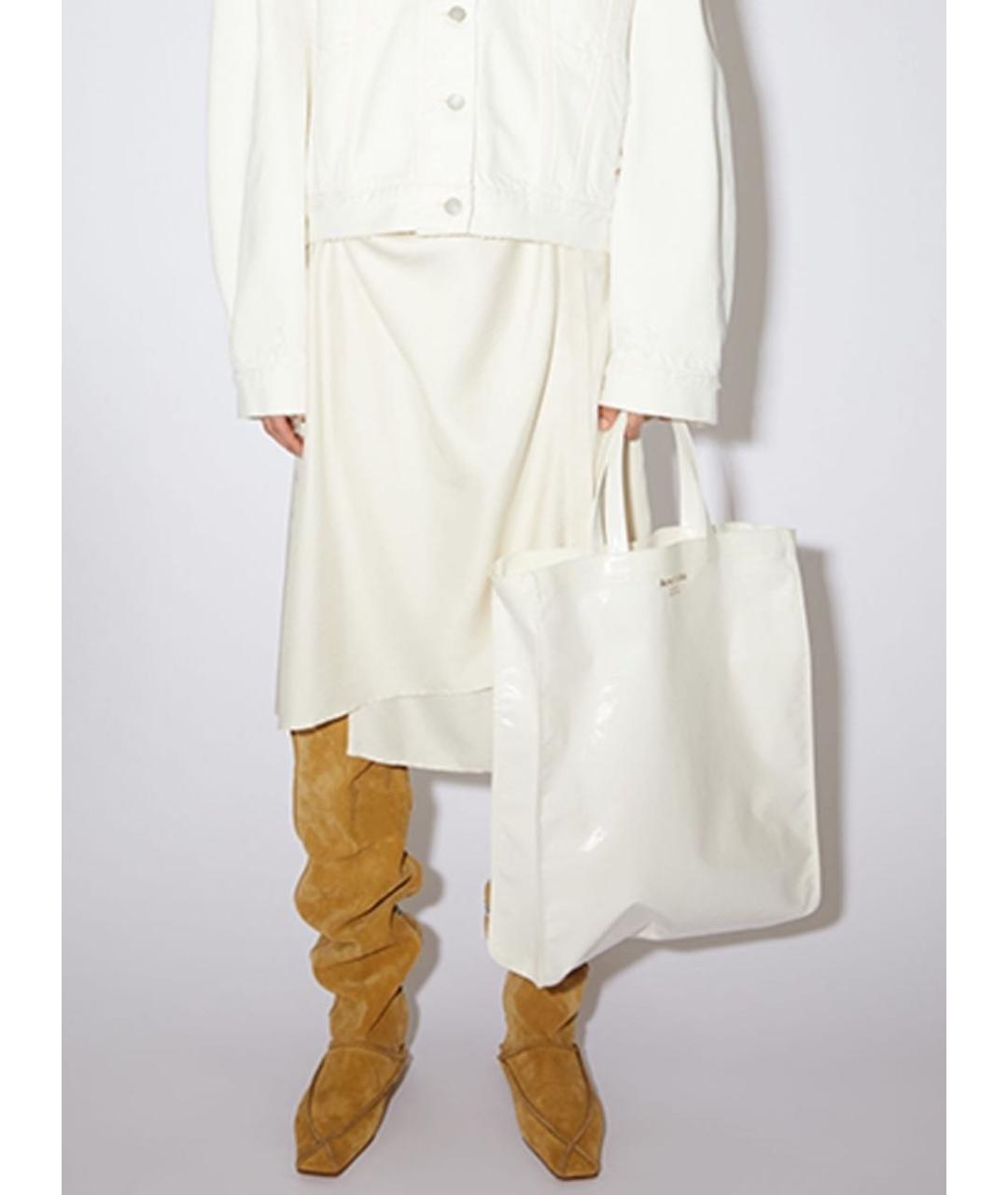 ACNE STUDIOS Белая сумка тоут, фото 4