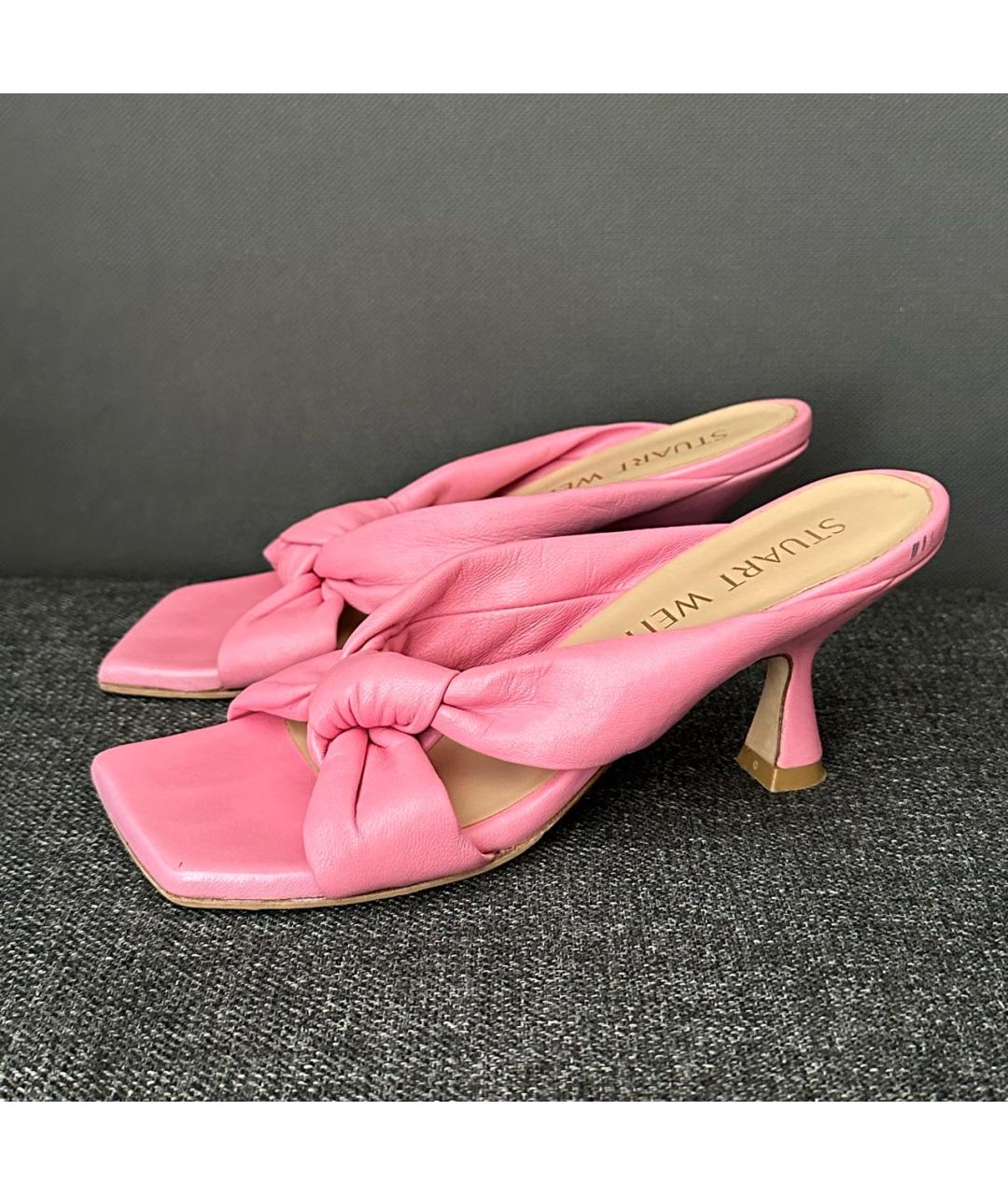 STUART WEITZMAN Розовые мюли, фото 6