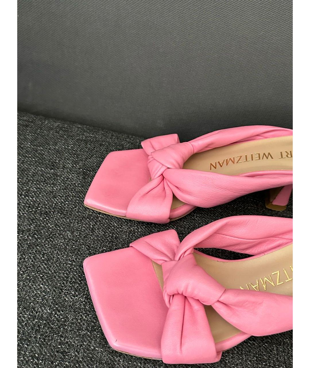 STUART WEITZMAN Розовые мюли, фото 2