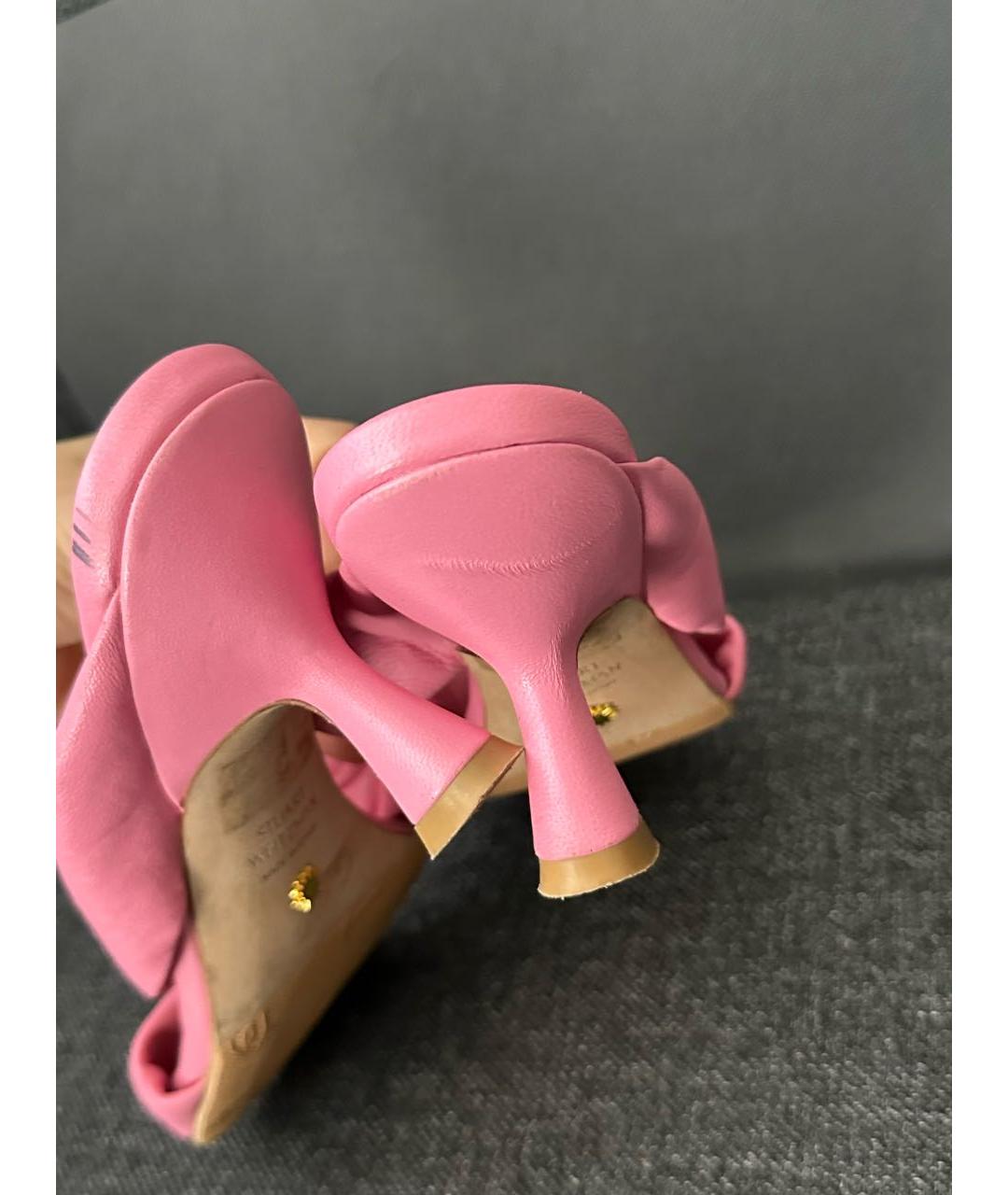 STUART WEITZMAN Розовые мюли, фото 5