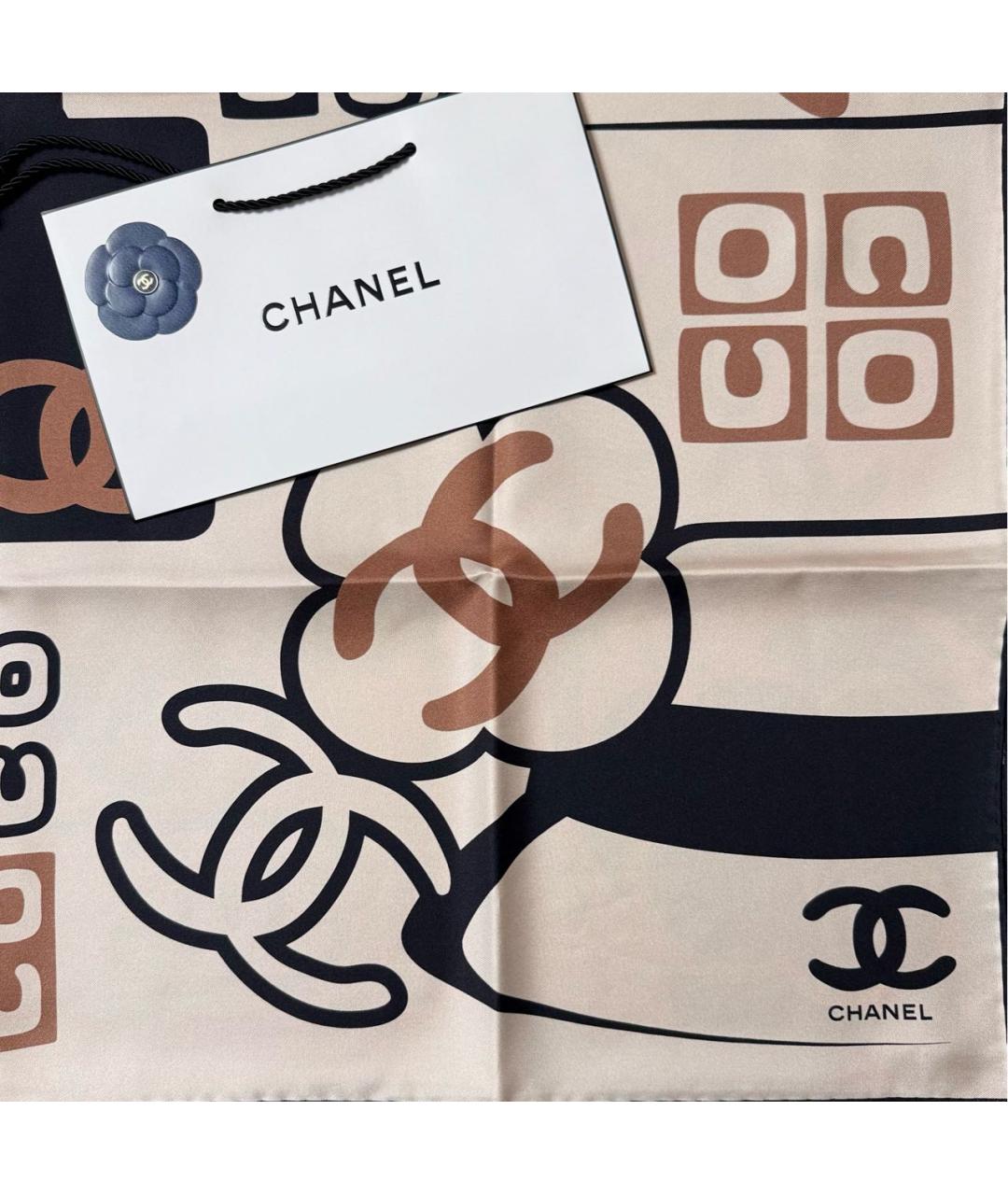 CHANEL Мульти шелковый платок, фото 6