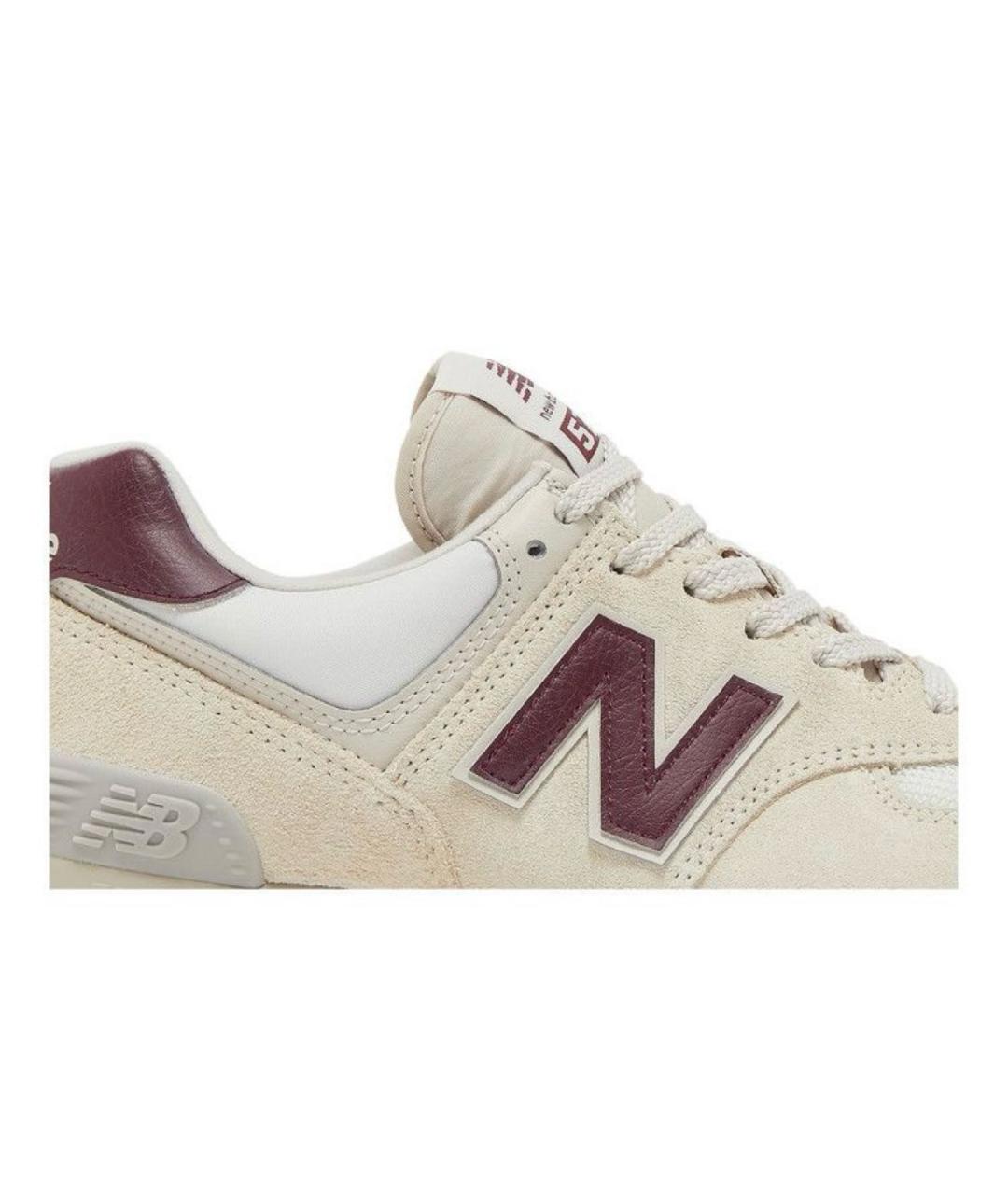 NEW BALANCE Бежевые замшевые кеды, фото 2