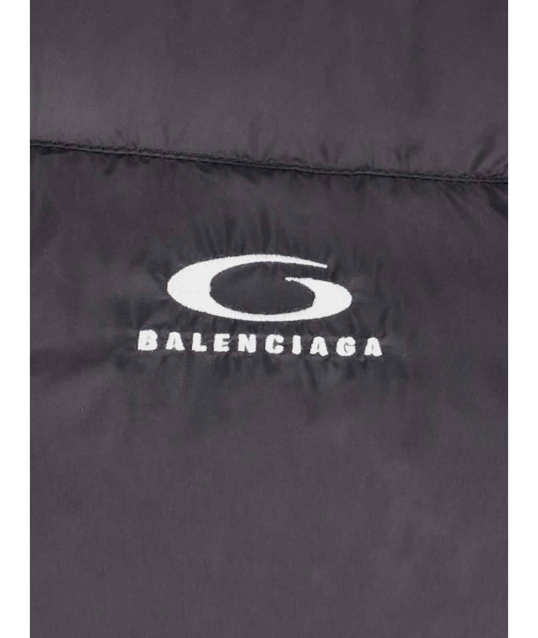 BALENCIAGA Черная полиамидовая куртка, фото 4