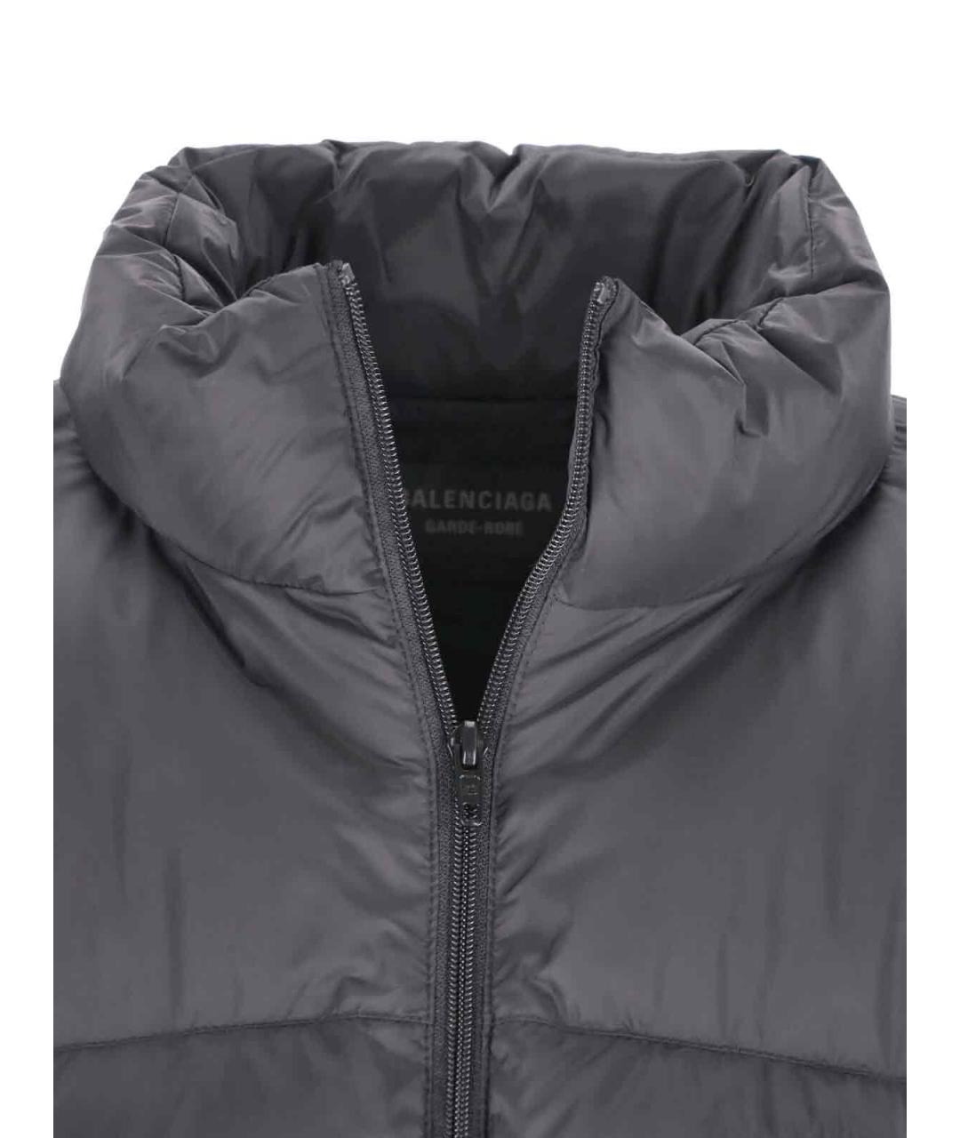 BALENCIAGA Черная полиамидовая куртка, фото 3