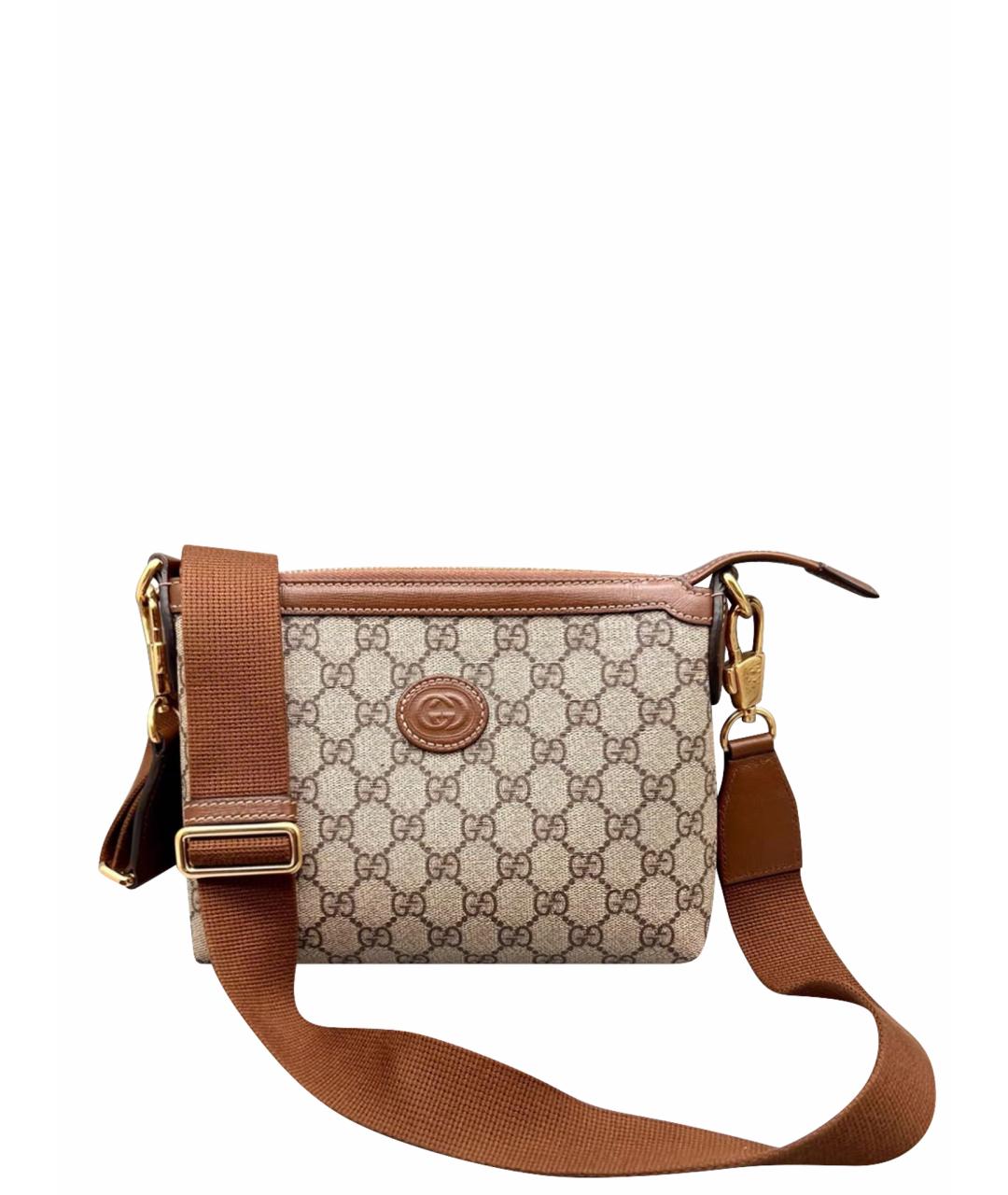 GUCCI Серая сумка через плечо, фото 1