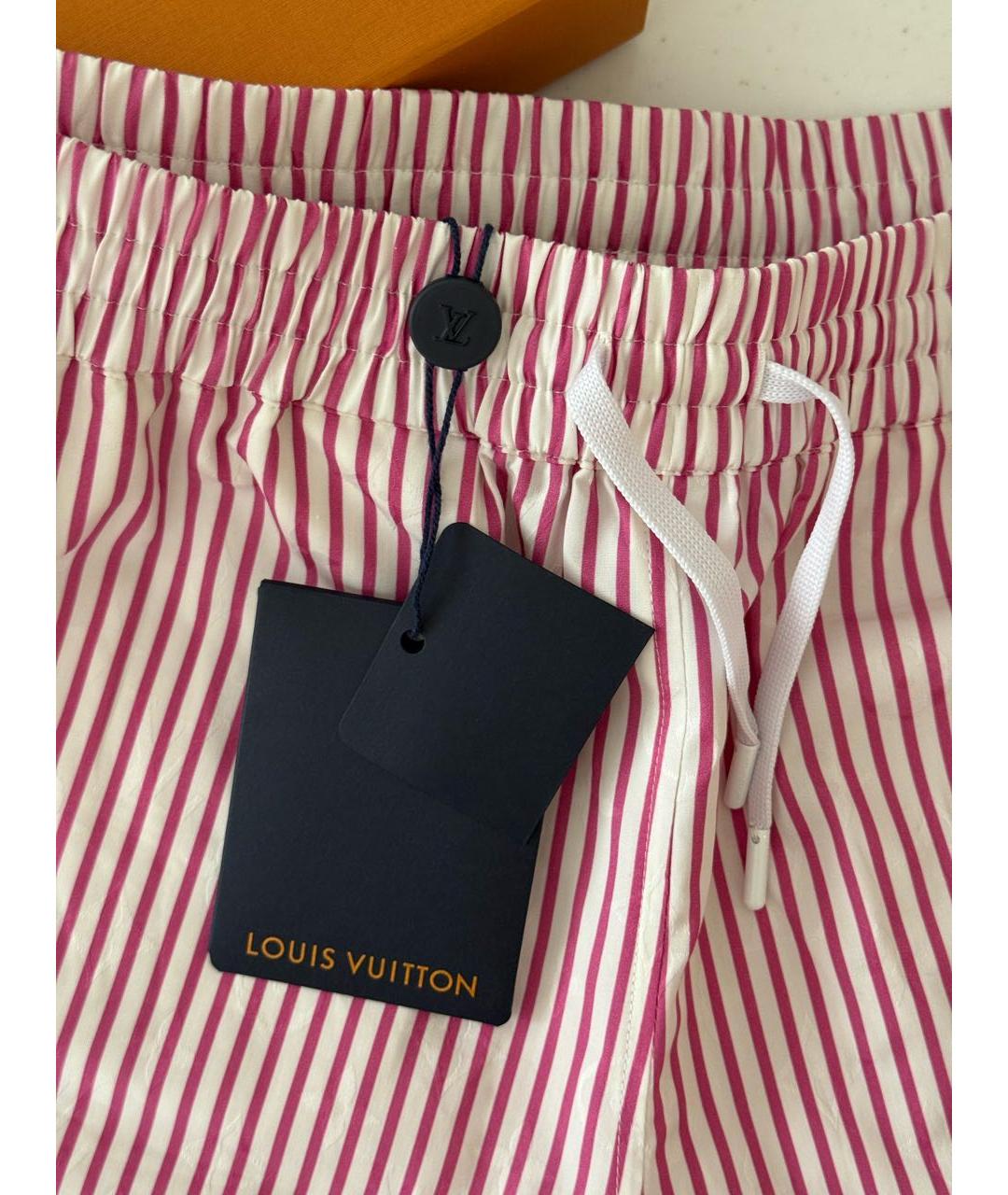 LOUIS VUITTON Розовые хлопковые шорты, фото 3