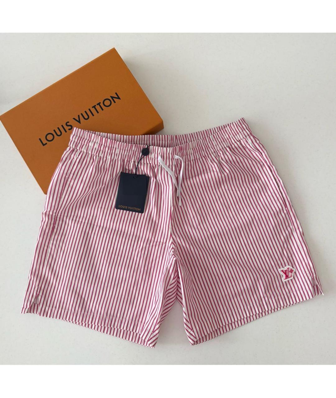 LOUIS VUITTON Розовые хлопковые шорты, фото 4