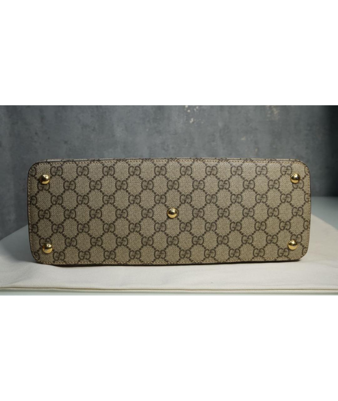 GUCCI Розовая кожаная сумка тоут, фото 4
