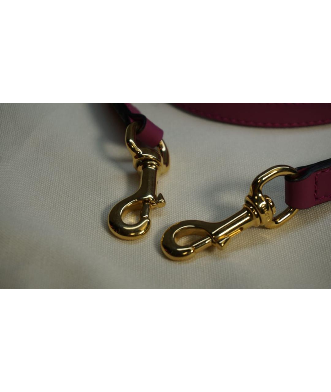 GUCCI Розовая кожаная сумка тоут, фото 7