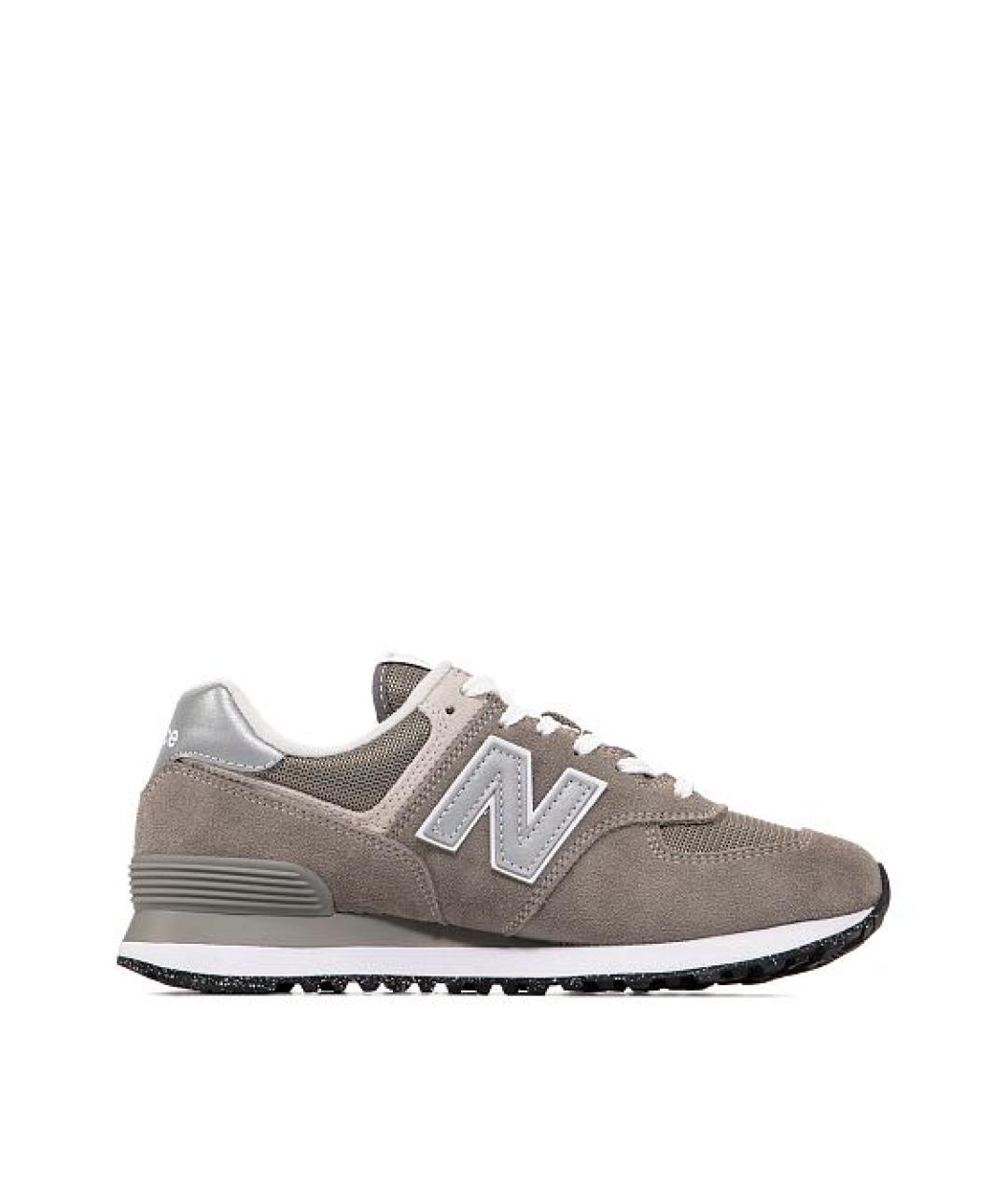 NEW BALANCE Серые замшевые кроссовки, фото 7