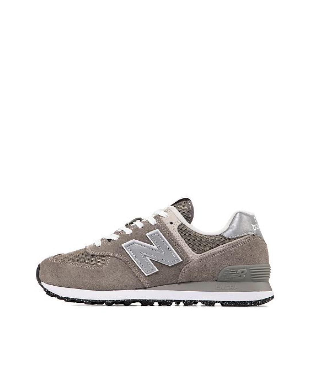 NEW BALANCE Серые замшевые кроссовки, фото 5