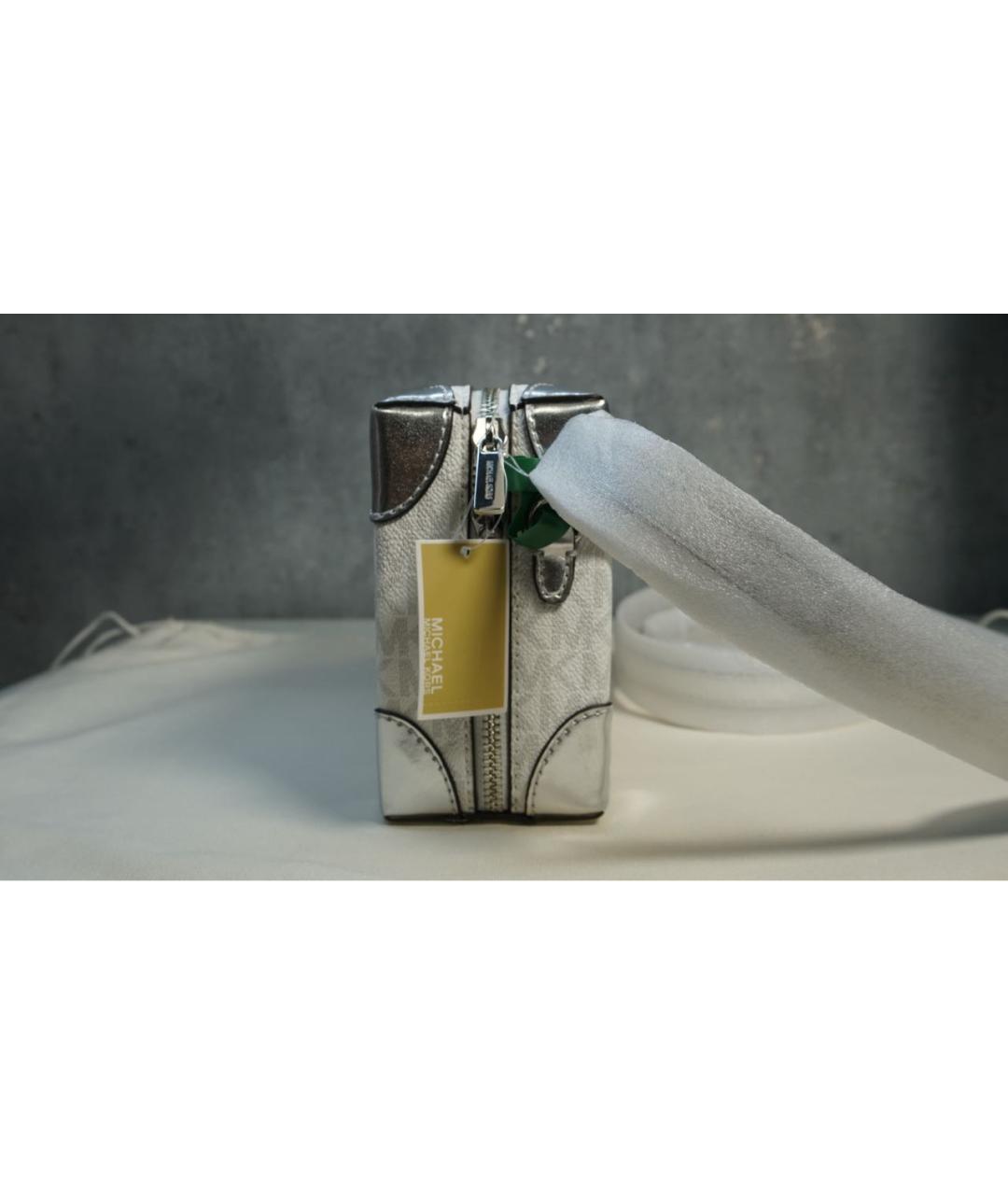 MICHAEL KORS Белая сумка через плечо из искусственной кожи, фото 5