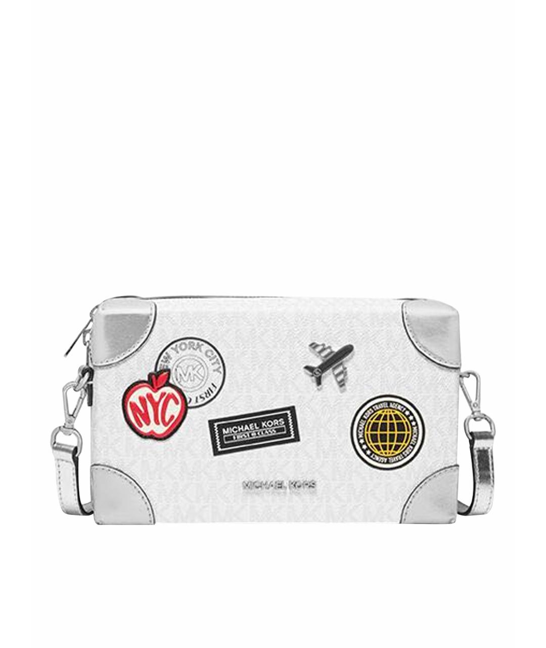 MICHAEL KORS Белая сумка через плечо из искусственной кожи, фото 1