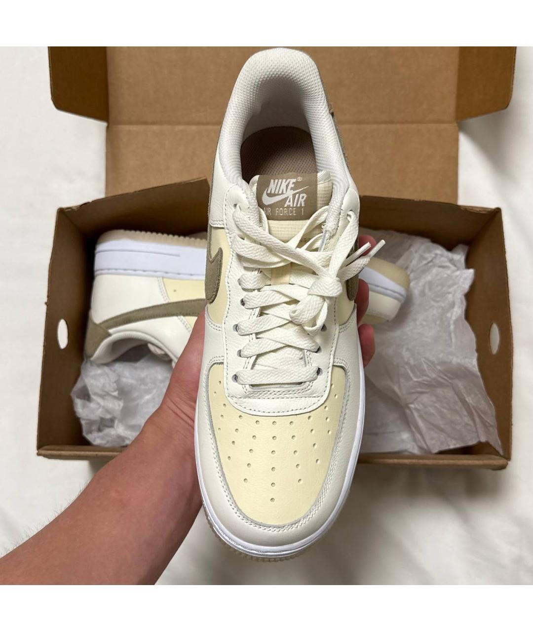 NIKE Кожаные низкие кроссовки / кеды, фото 4