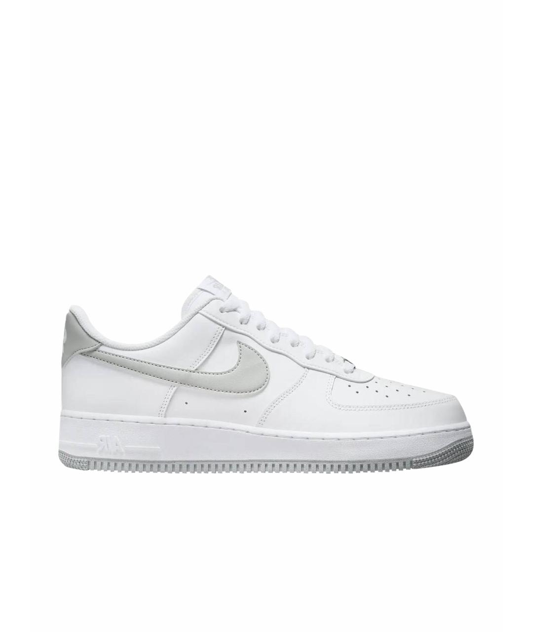 NIKE Белые кожаные низкие кроссовки / кеды, фото 1