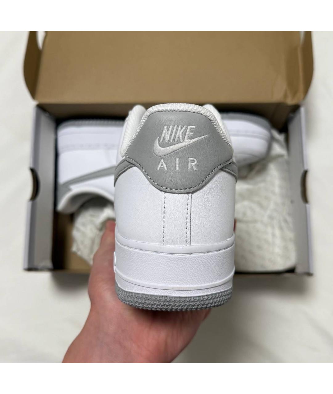 NIKE Белые кожаные низкие кроссовки / кеды, фото 6