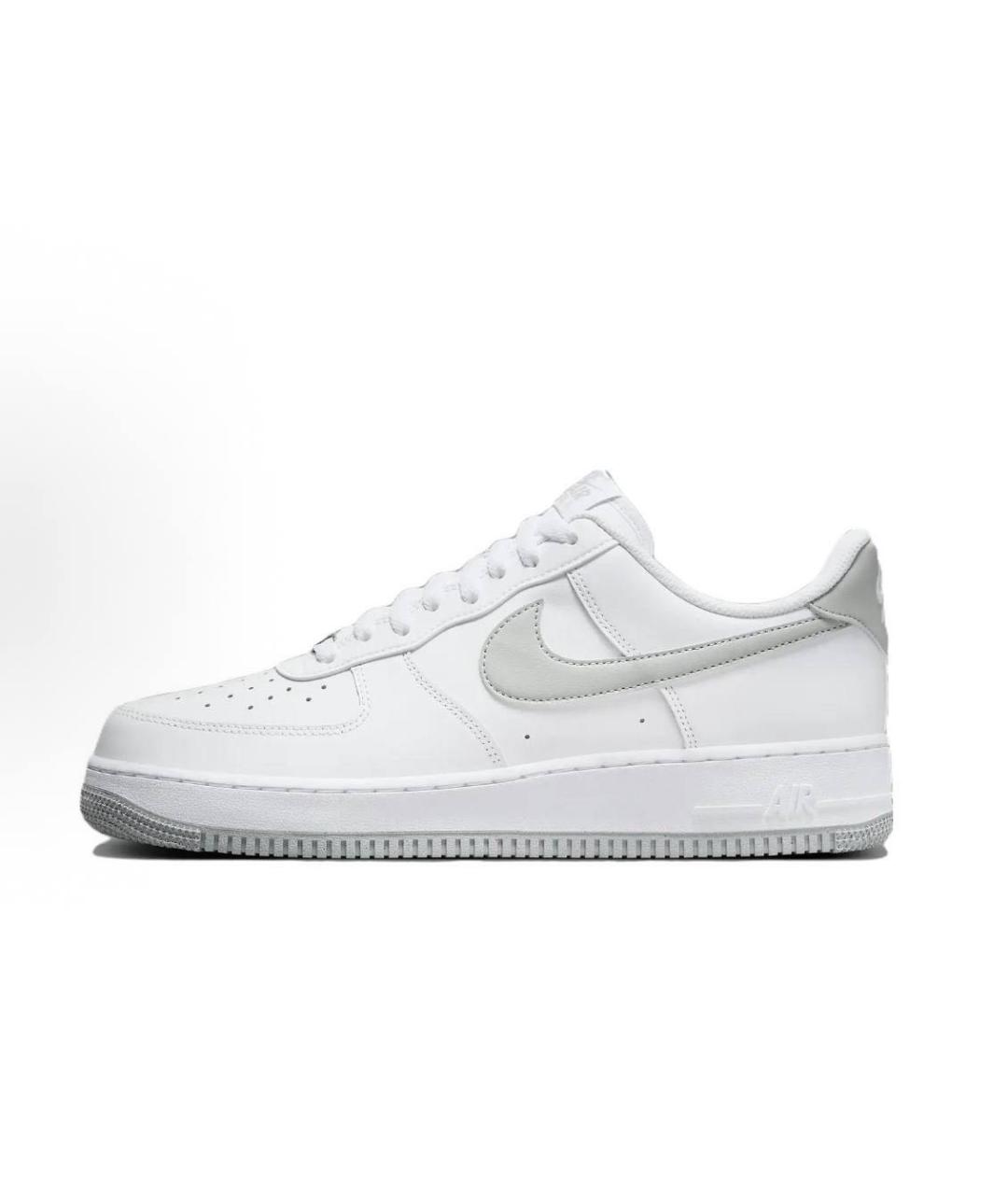 NIKE Белые кожаные низкие кроссовки / кеды, фото 9