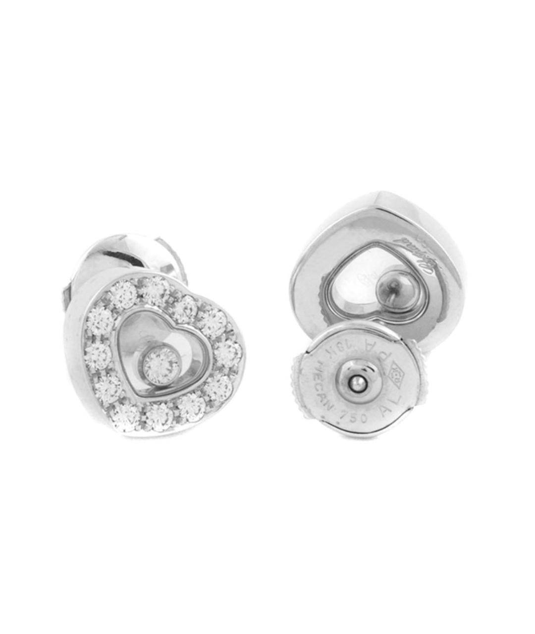 CHOPARD Серебряные серьги из белого золота, фото 4