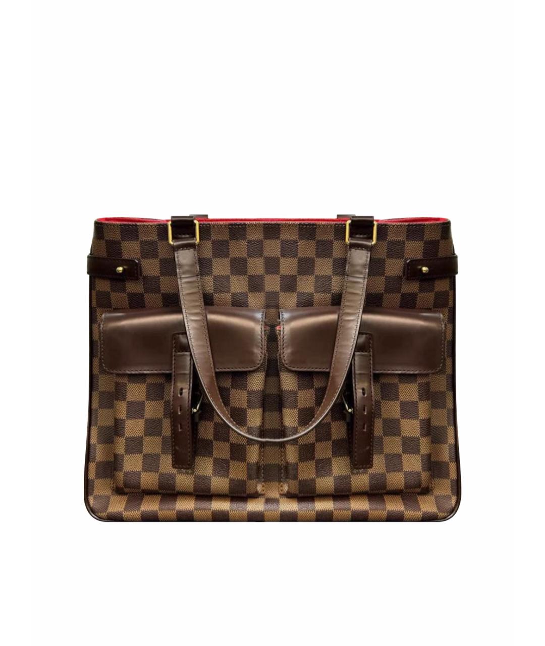 HERMES Коричневая кожаная сумка с короткими ручками, фото 9