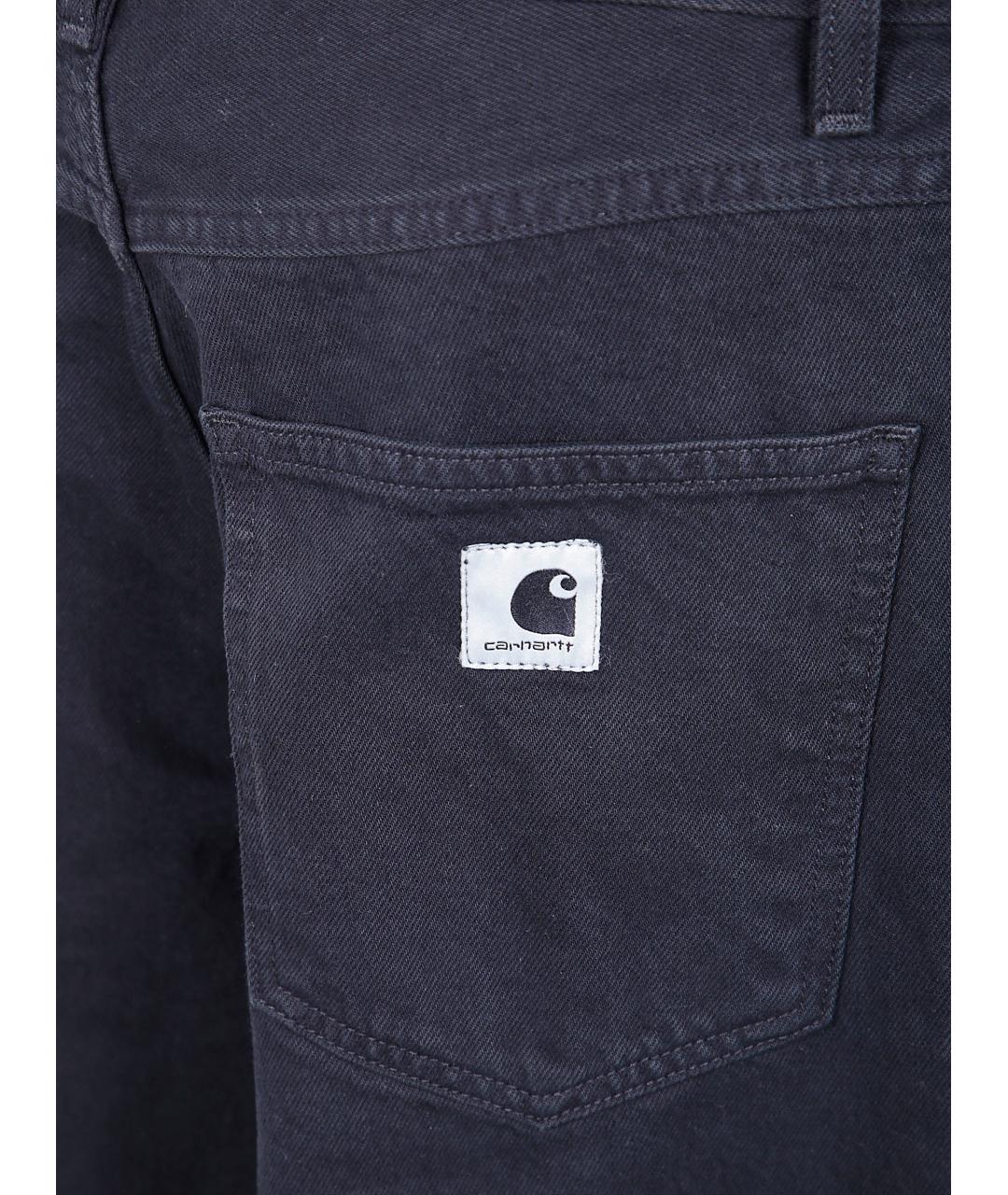 CARHARTT WIP Синие хлопковые прямые брюки, фото 3