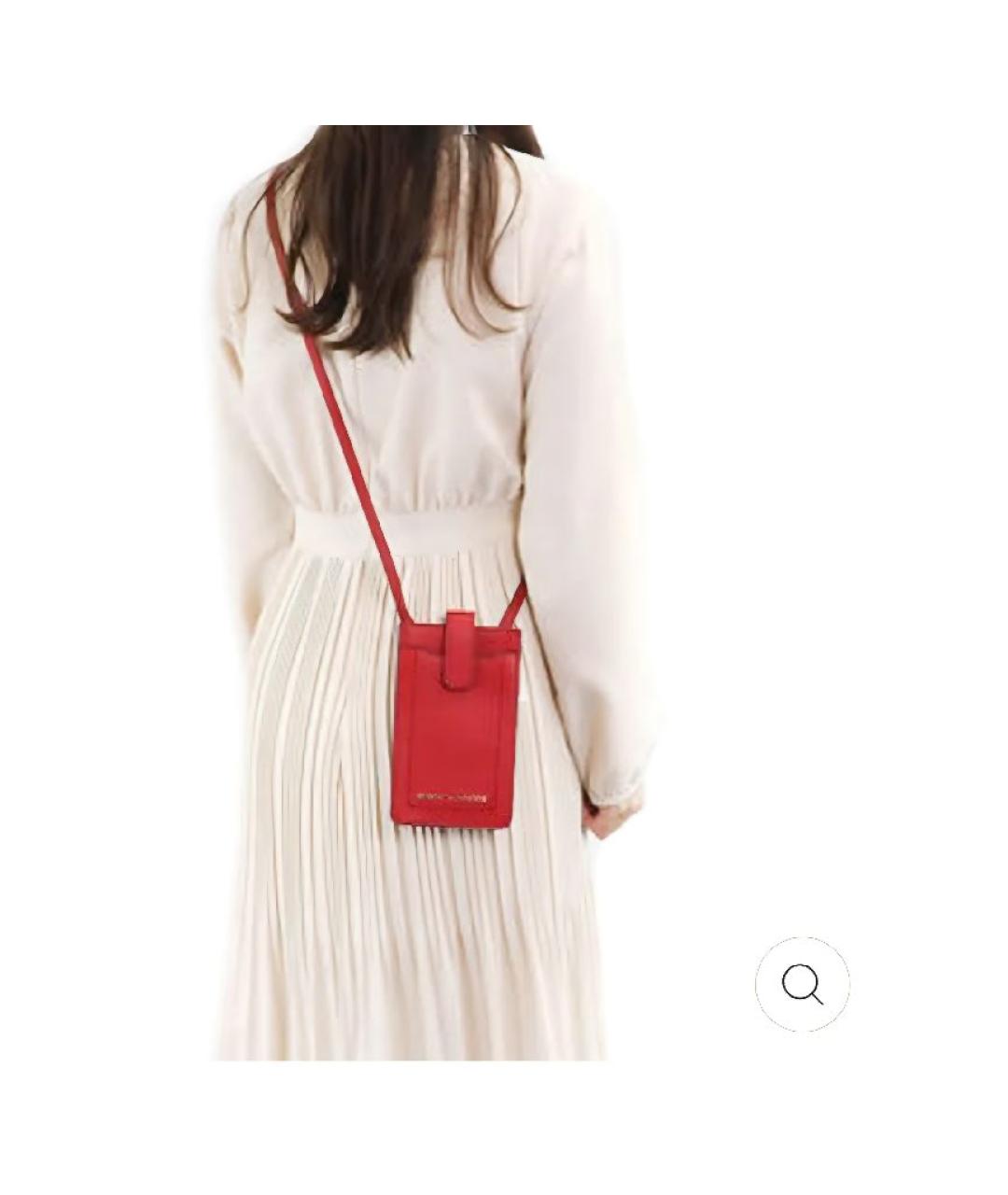 MARC JACOBS Красная кожаная сумка через плечо, фото 6