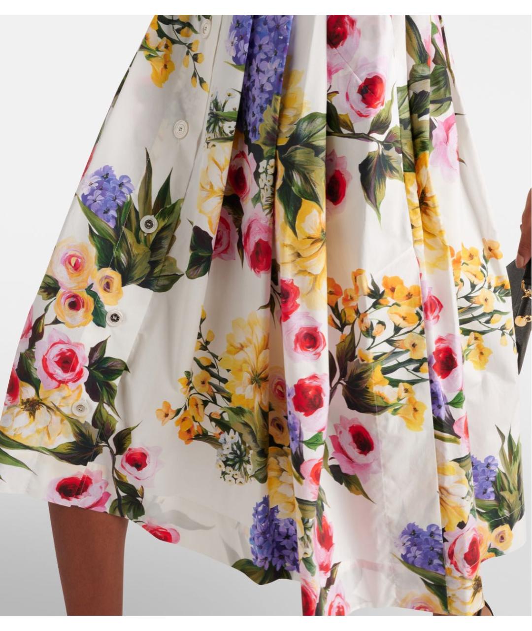 DOLCE&GABBANA Белая юбка миди, фото 4