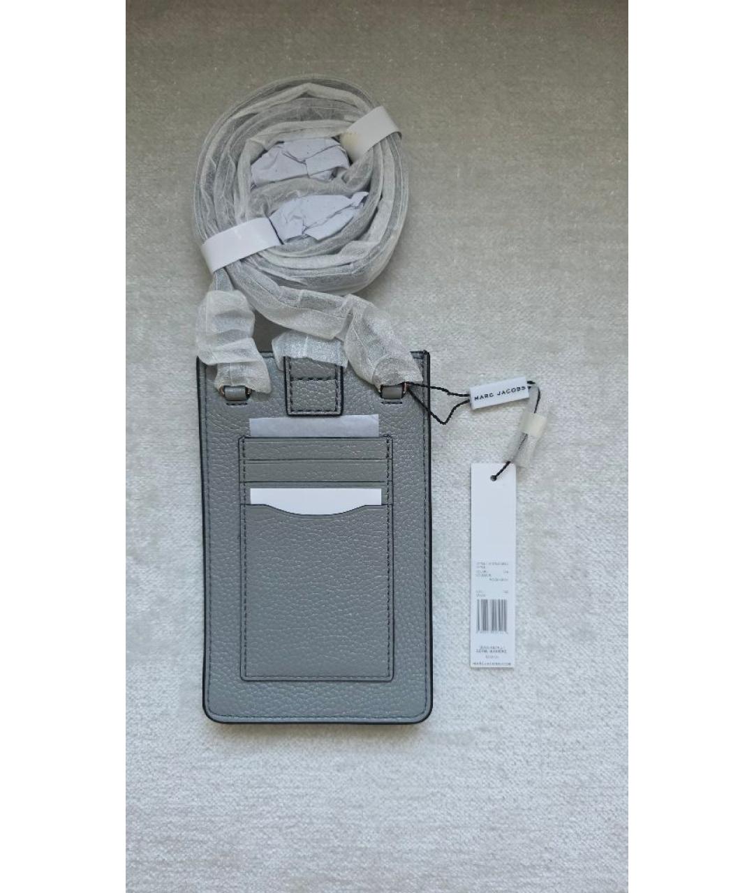 MARC JACOBS Серая кожаная сумка через плечо, фото 7