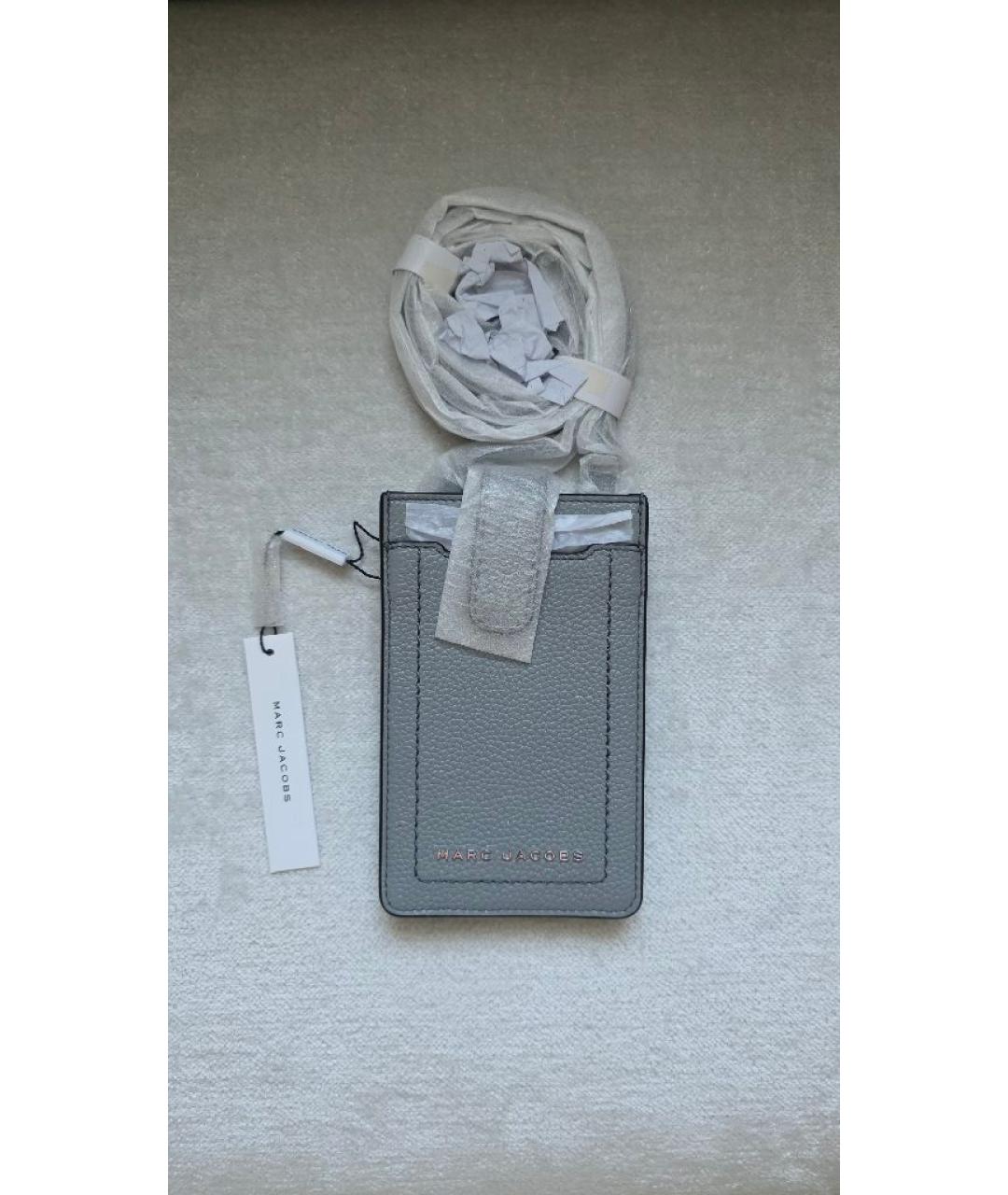 MARC JACOBS Серая кожаная сумка через плечо, фото 6