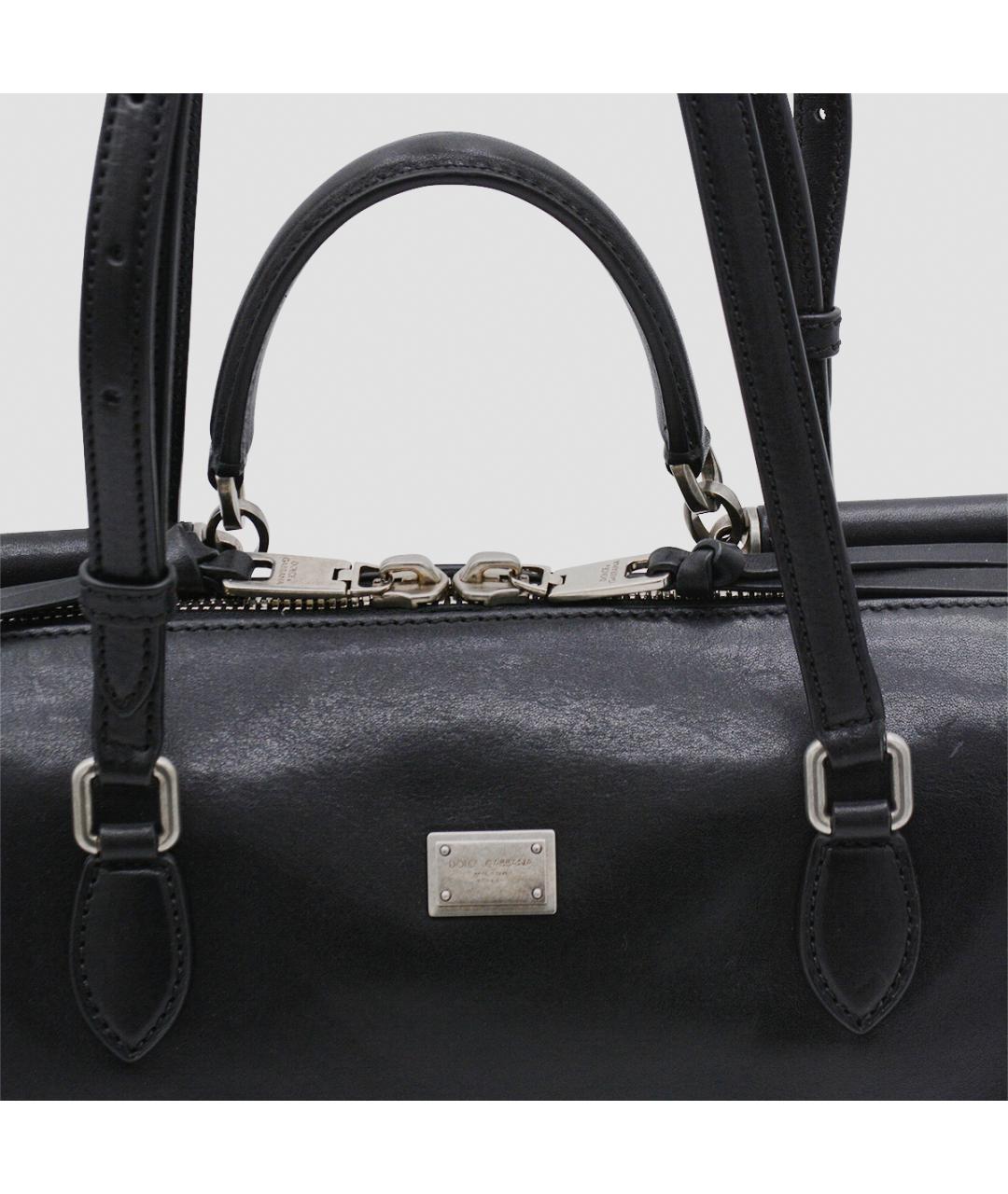 DOLCE&GABBANA Черная сумка тоут, фото 4