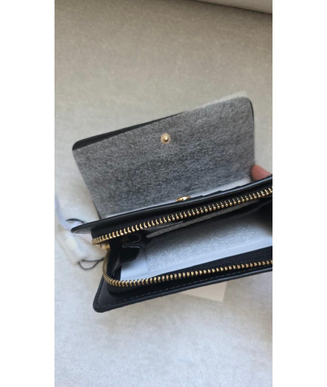 MARC JACOBS Черный кожаный кошелек, фото 8