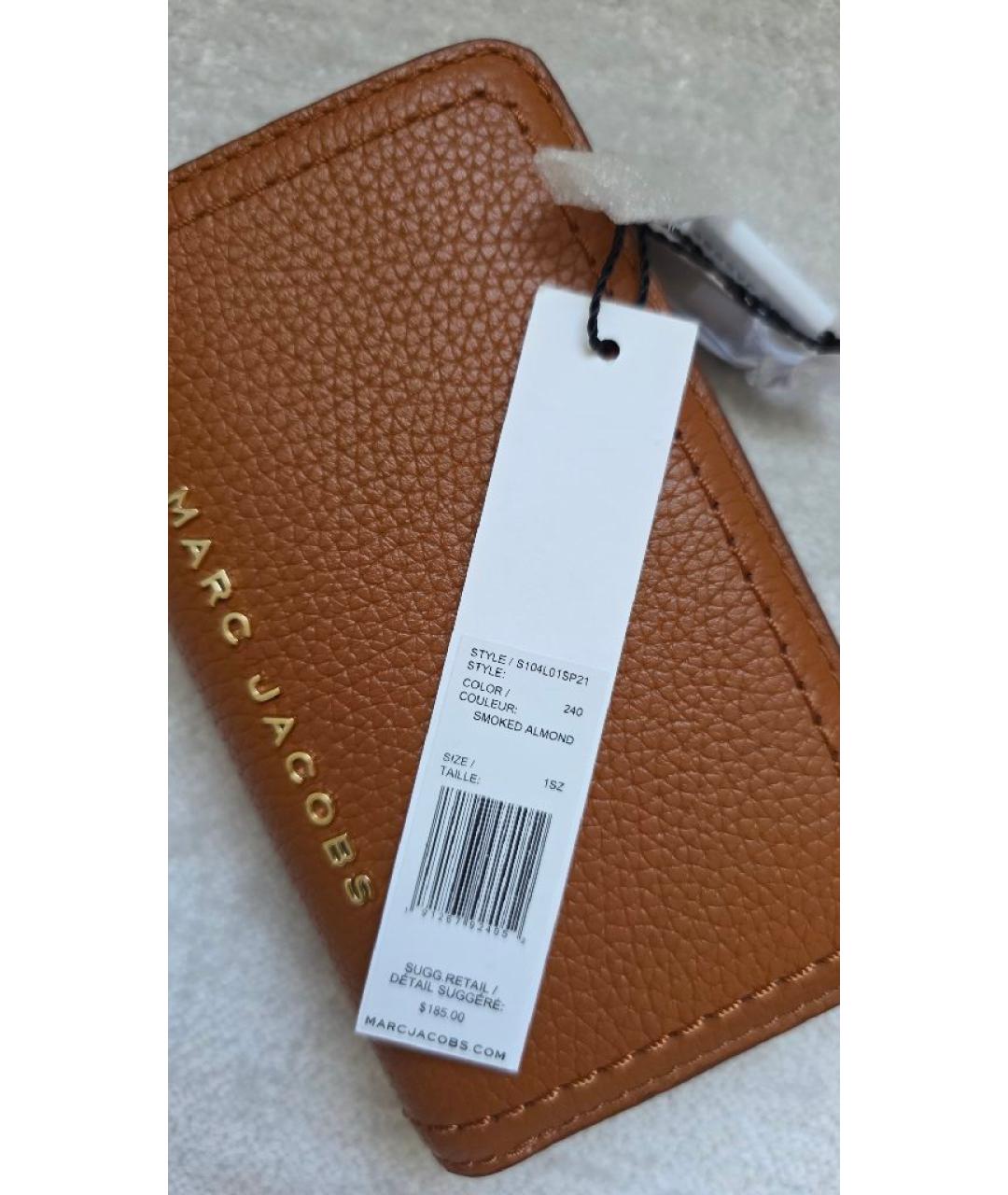 MARC JACOBS Коричневый кожаный кошелек, фото 9