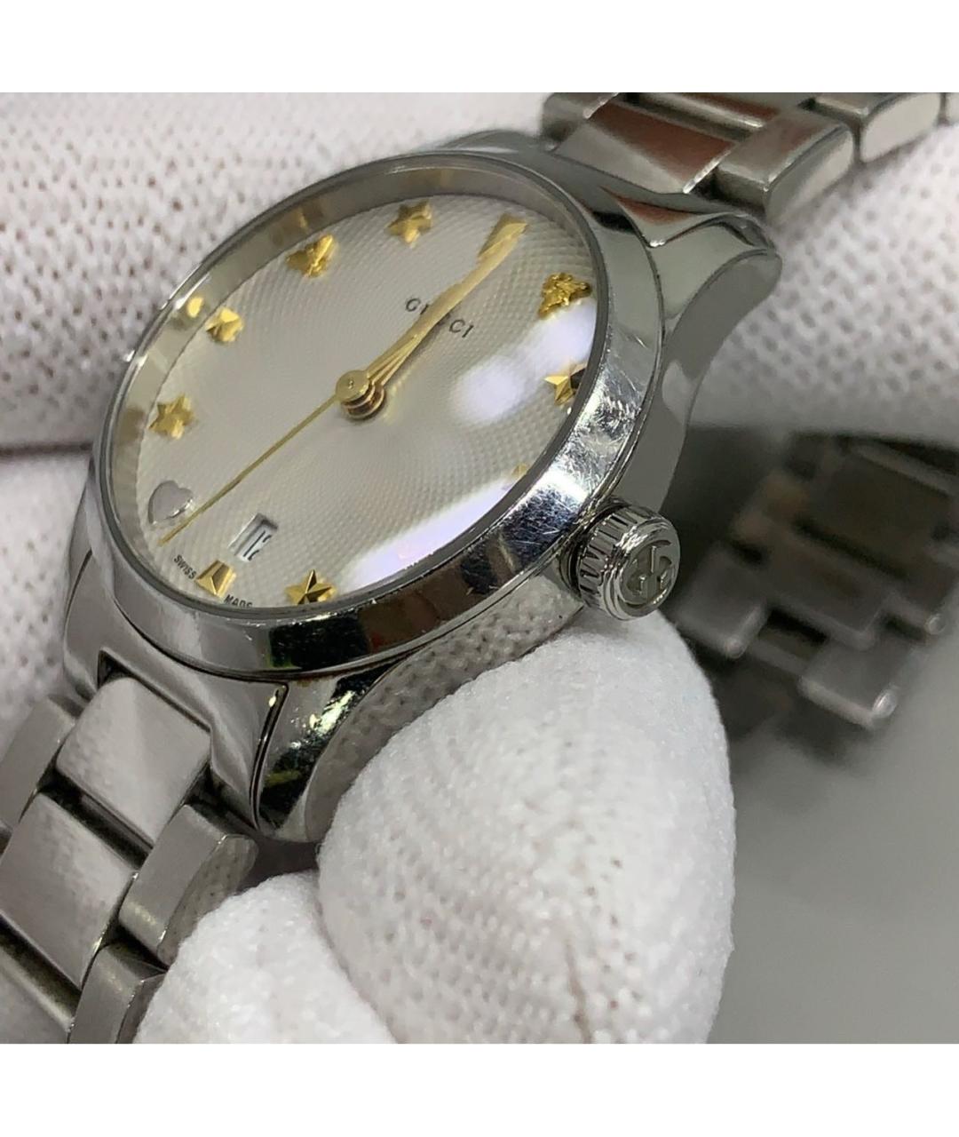 GUCCI Серебряные часы, фото 4
