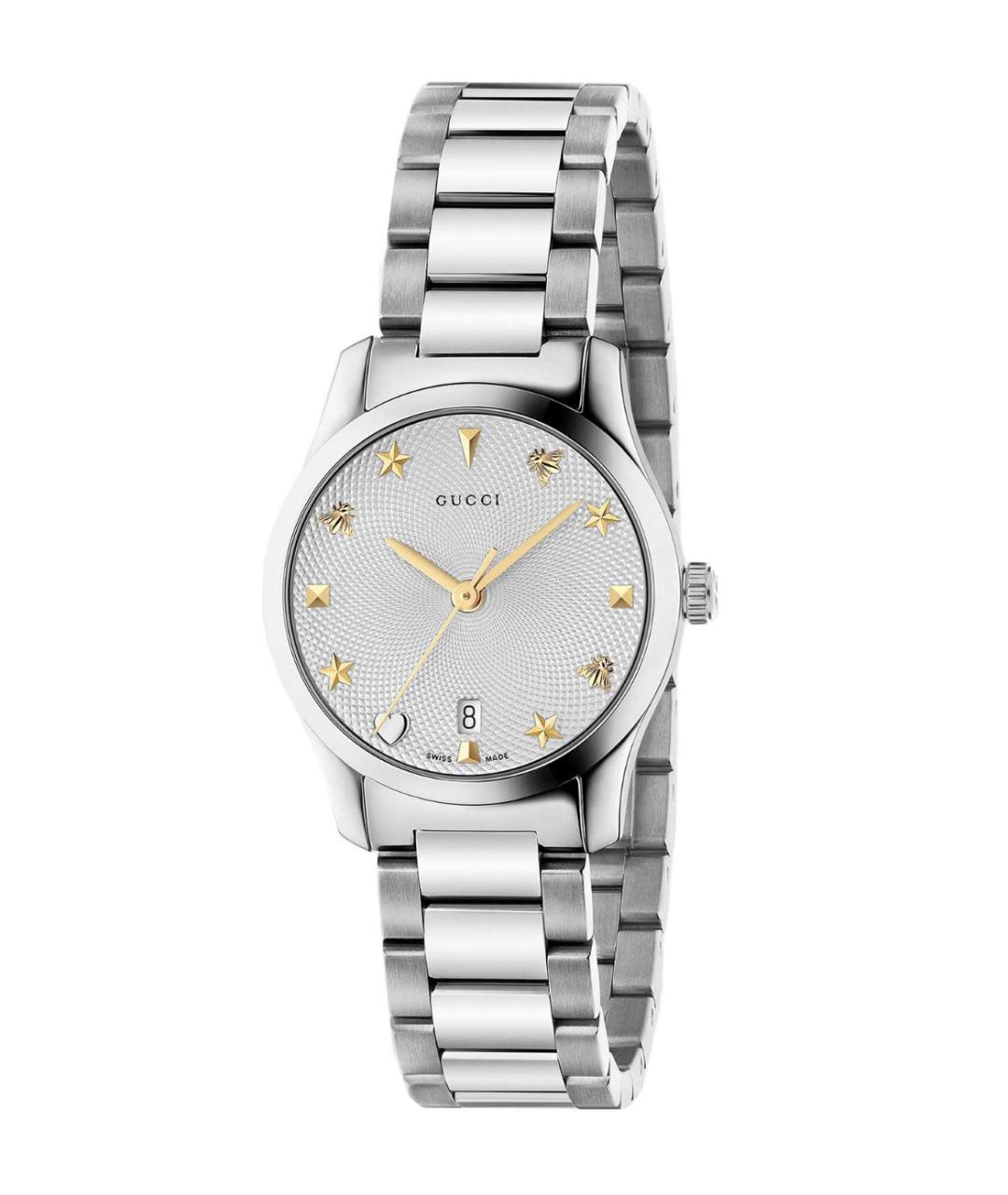 GUCCI Серебряные часы, фото 1