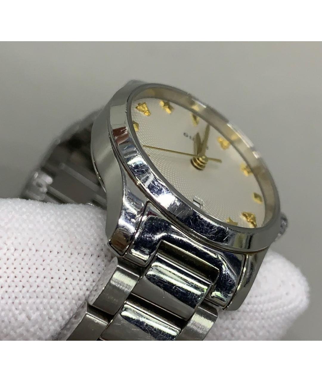 GUCCI Серебряные часы, фото 9
