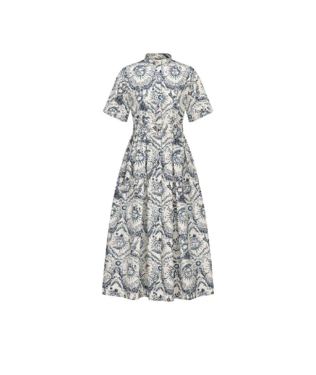 CHRISTIAN DIOR Белое хлопковое повседневное платье, фото 1
