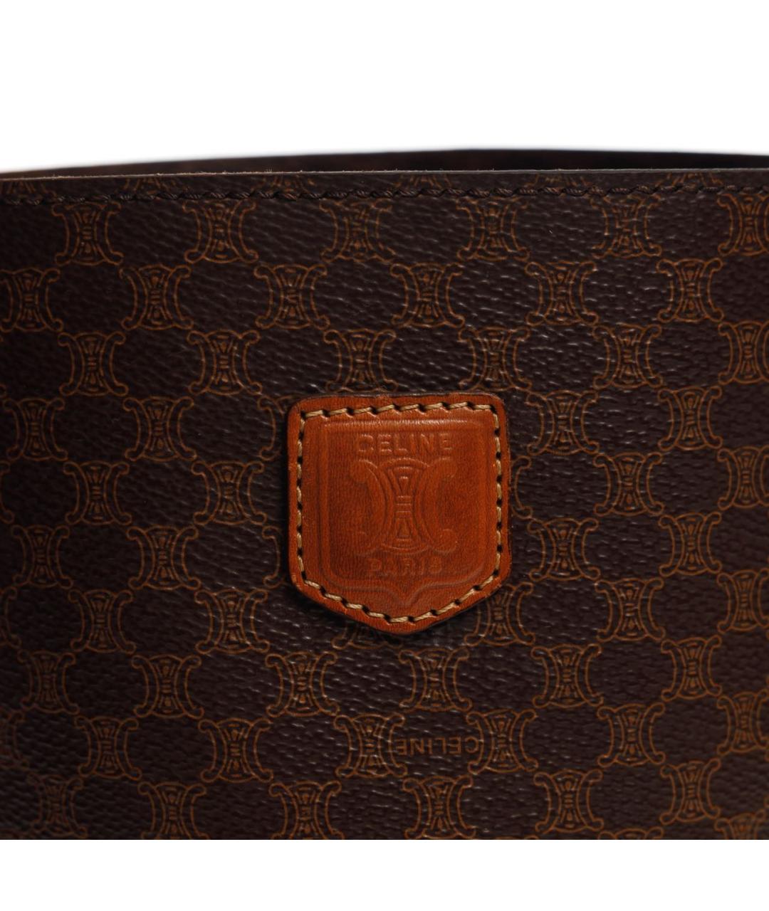 CELINE Коричневая сумка с короткими ручками, фото 6