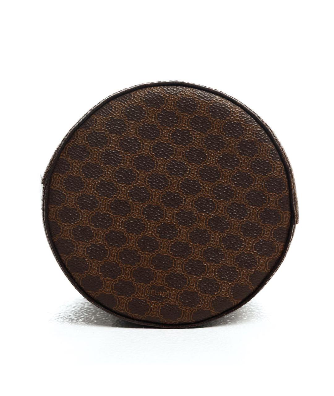 CELINE Коричневая сумка с короткими ручками, фото 5