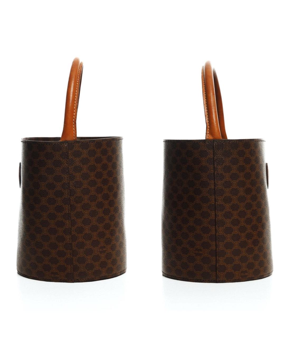 CELINE Коричневая сумка с короткими ручками, фото 3