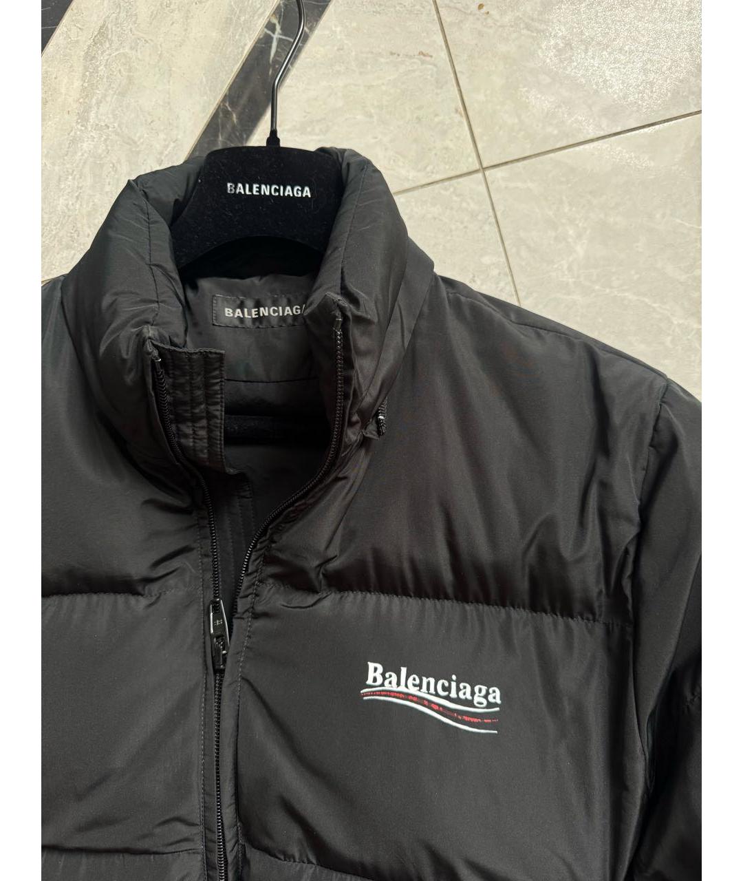 BALENCIAGA Черный пуховик, фото 4