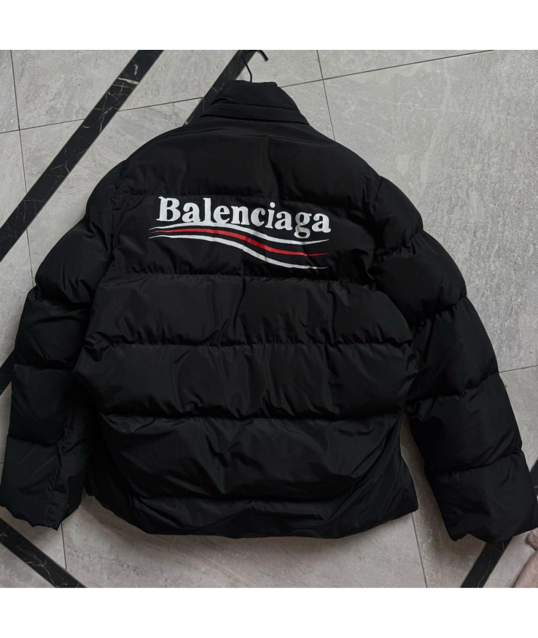 BALENCIAGA Черный пуховик, фото 2